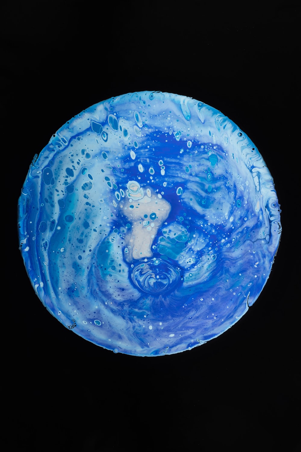blue planet paintning photo