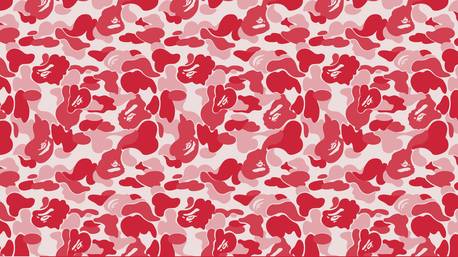 bathing ape wallpaper hd, red, pattern, textile, design, wrapping paper
