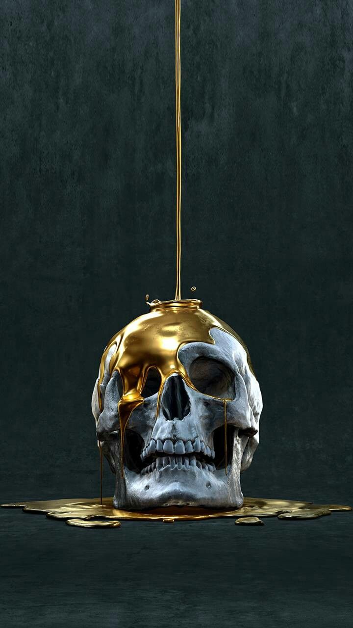 Skull!!. Skull wallpaper, Skull, Skull painting