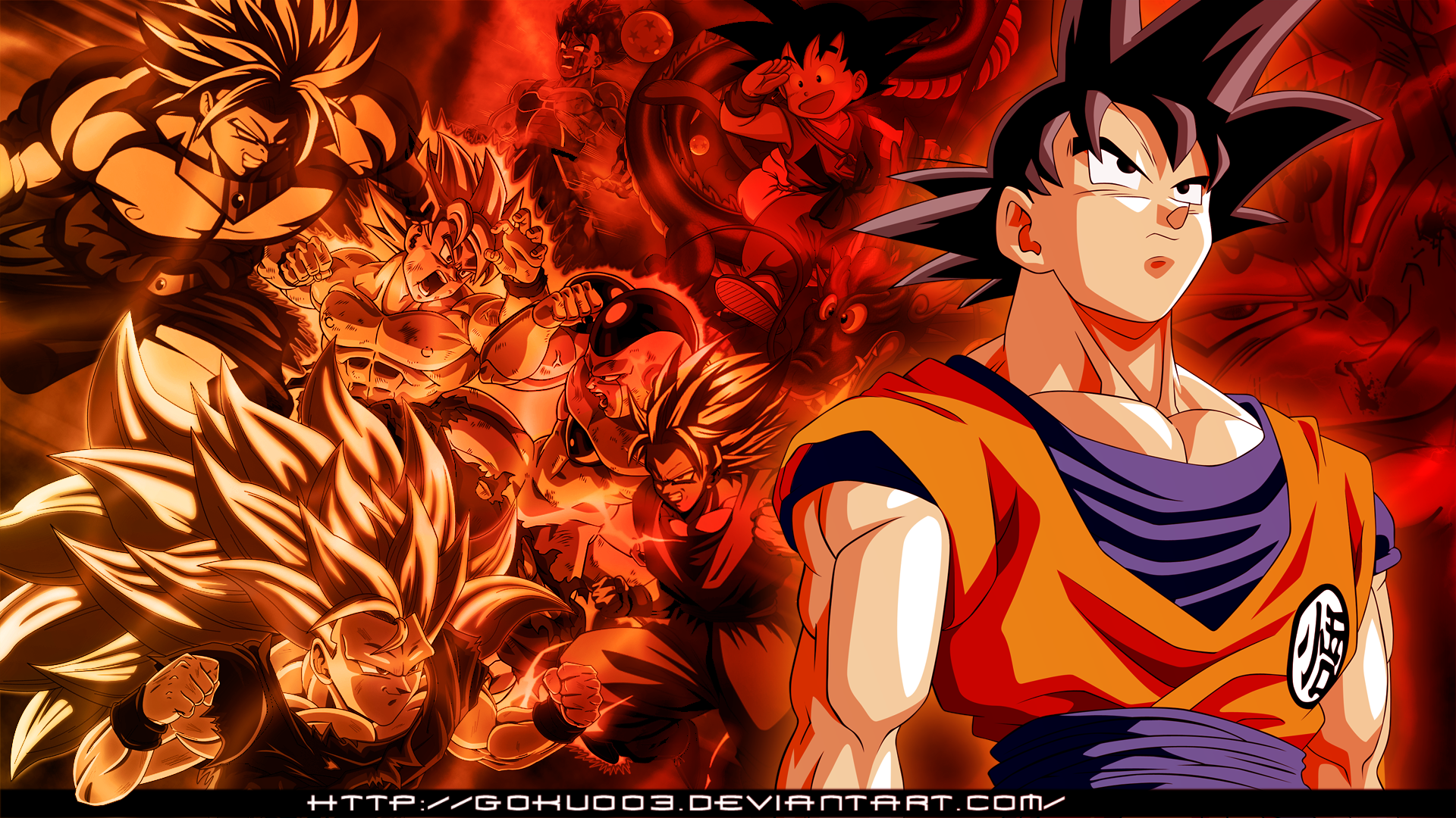 Goku All Forms HD Wallpaper