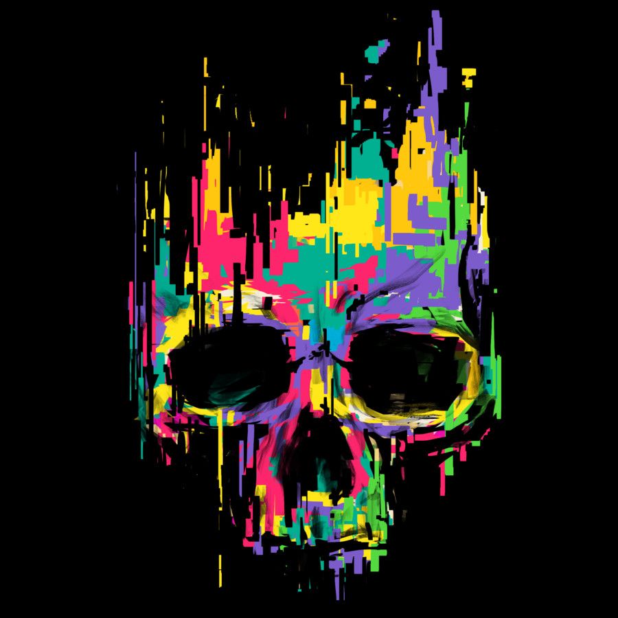 troistone #tshirt #handmade #design #unique #fashion #skull #colorful #rock #metal. Skull artwork, Black skulls wallpaper, Skull art