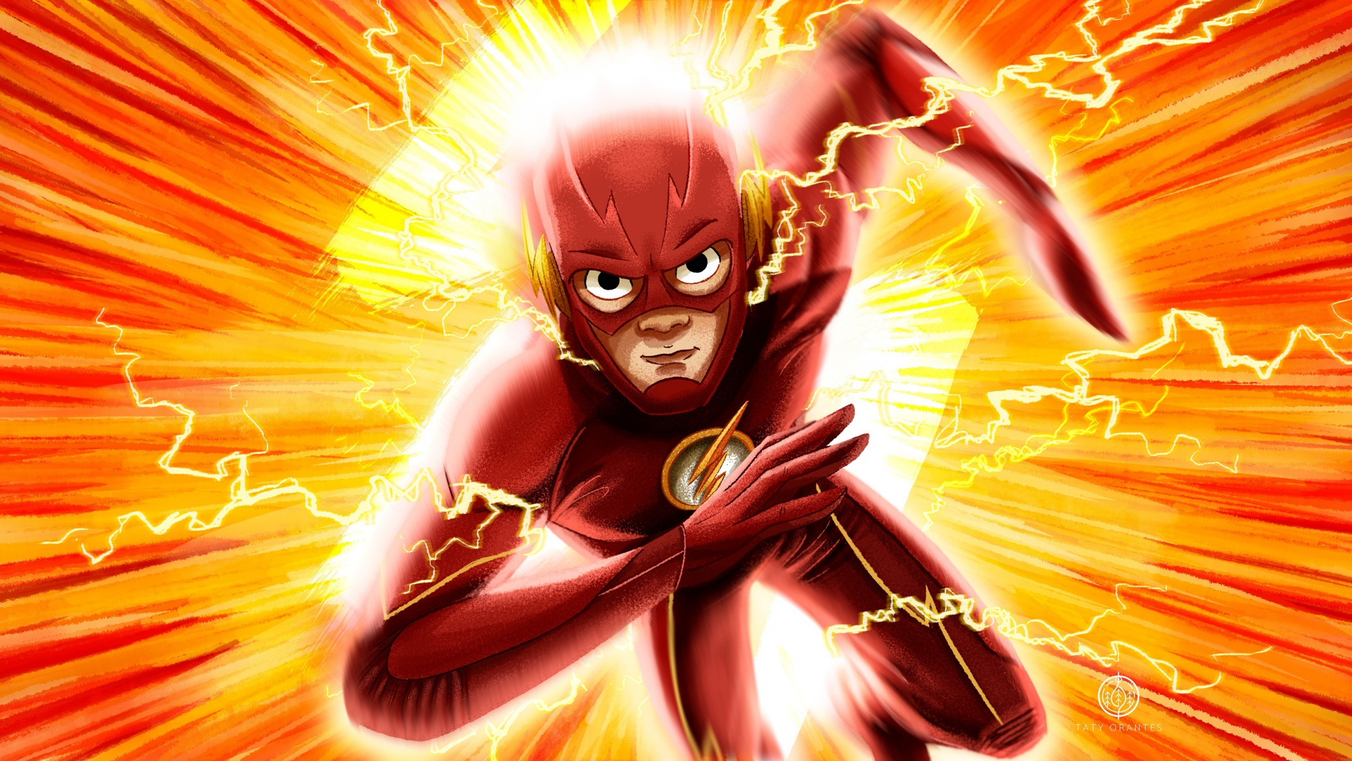 Flash, Run Flash Run, Fan Art, Dc Comics, Wallpaper Running Fan Art