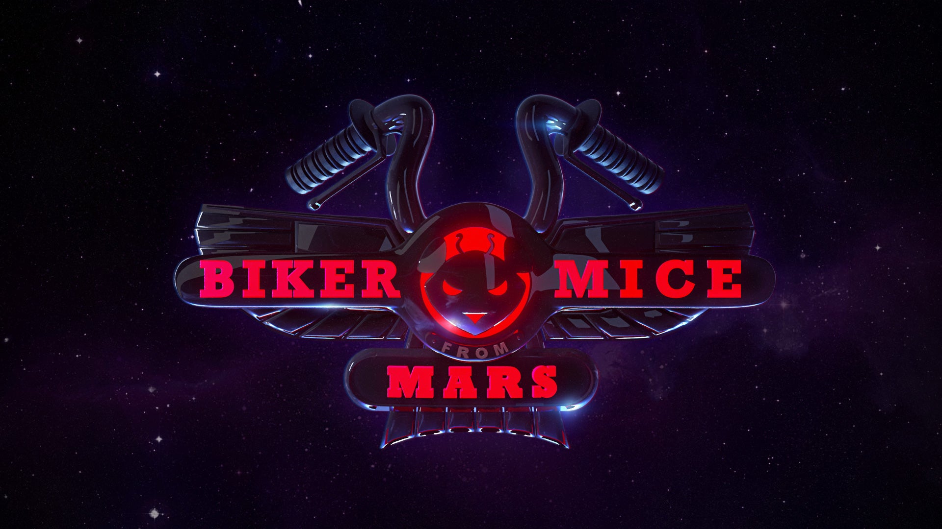 I made my own 3D version of the Biker Mice logo!