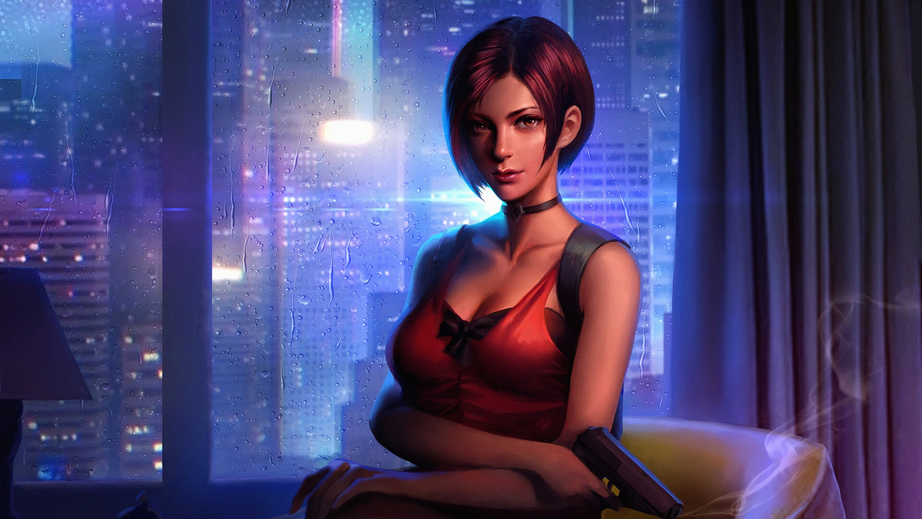 Wallpaper 4k Ada Wong Resident Evil 2 Fictional Character Wallpaper