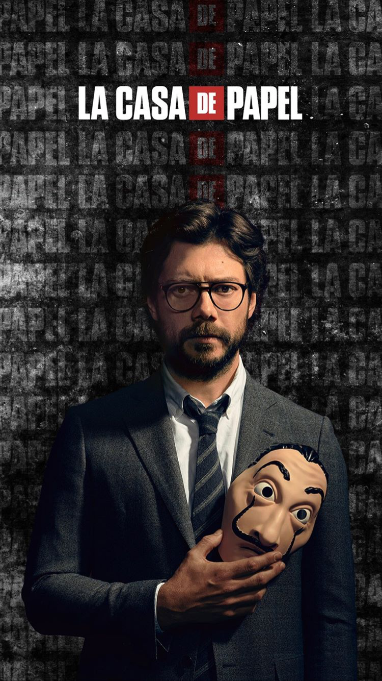 La Casa De Papel Profesor Wallpapers - Wallpaper Cave, image size:750x1334