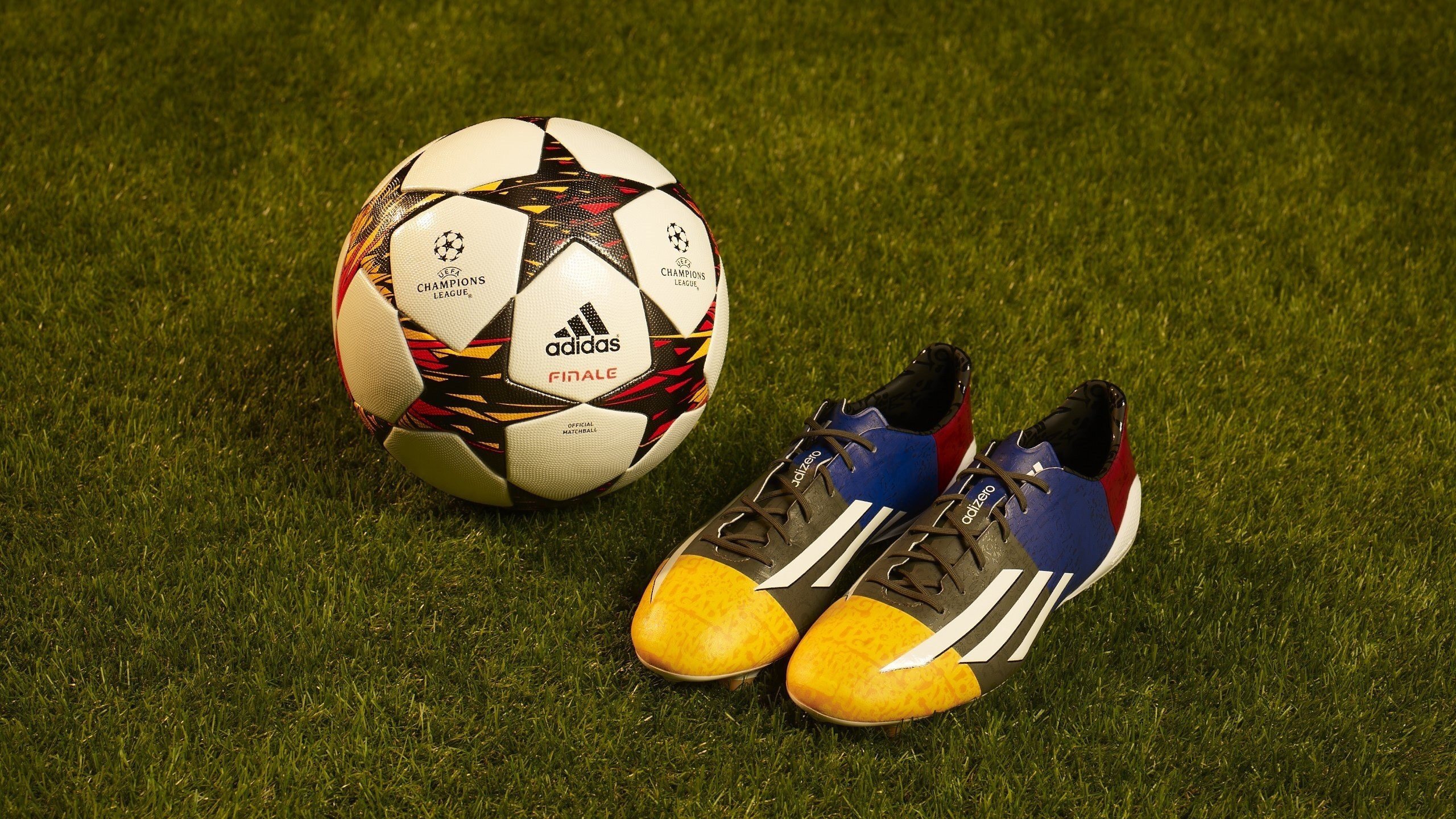Adidas Football Shoe On Green Grass HD Football Wallpaper
