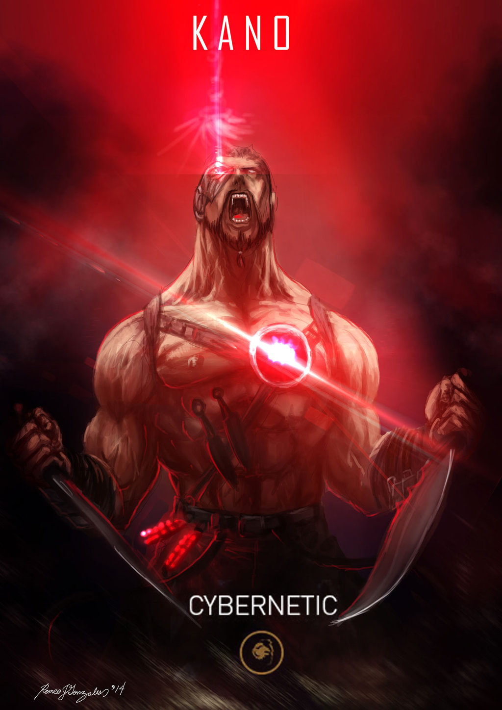 Mortal Kombat X Wallpaper Kano Cybernetic Variation Fanart