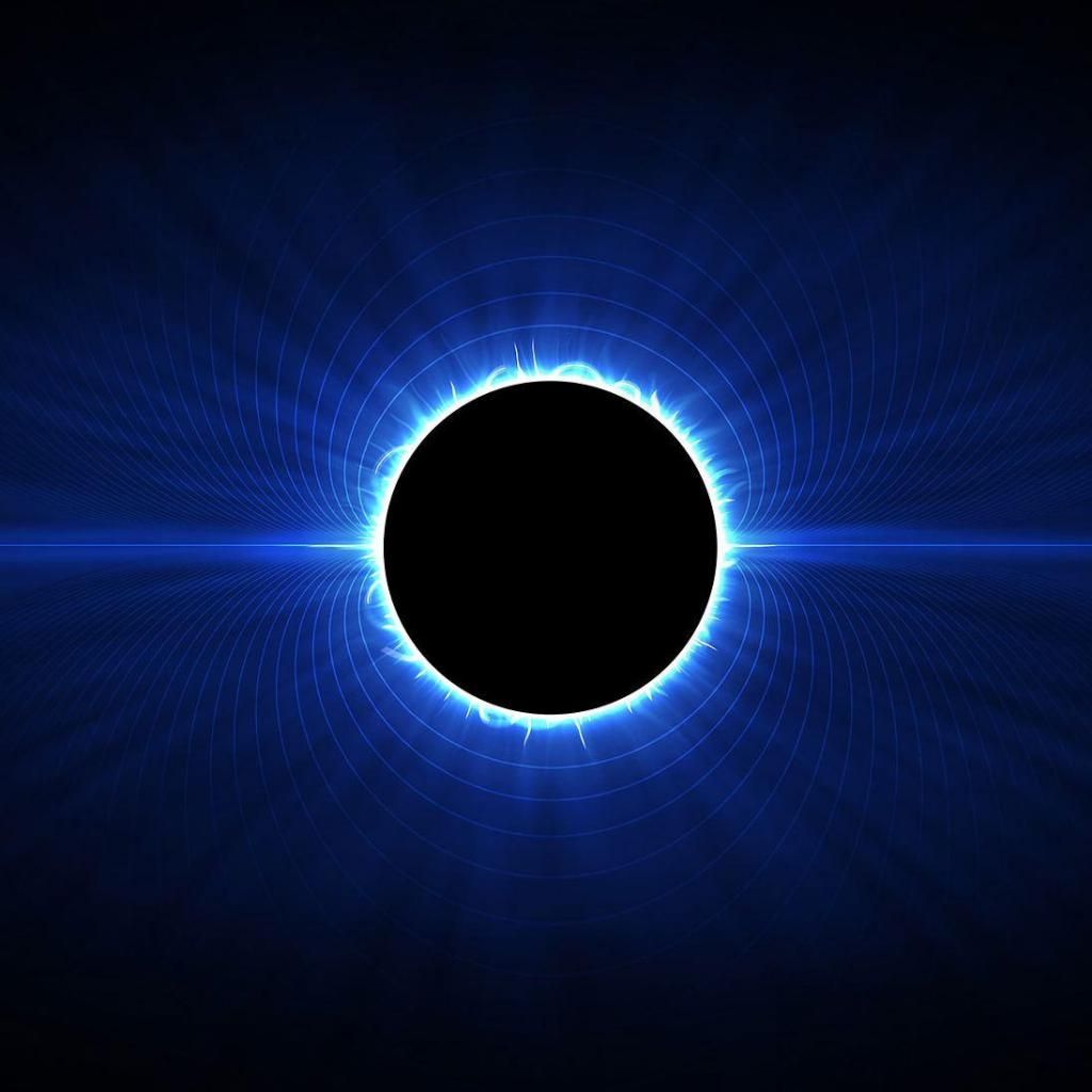 Blue Eclipse. Beautiful moon, Retina wallpaper, iPad wallpaper