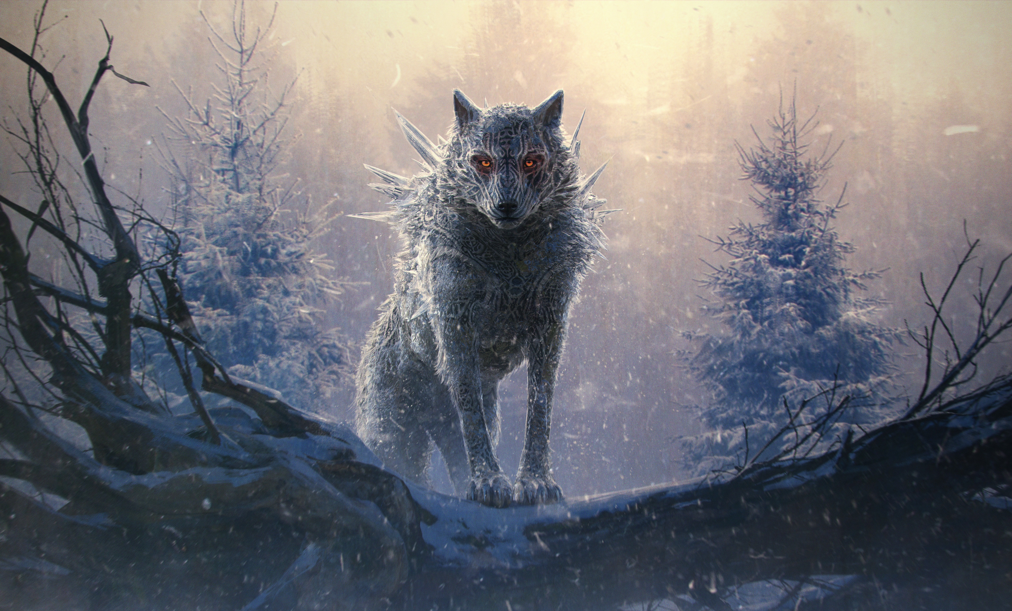 Fenrir is a monstrous wolf in Norse mythology, Animal HD Wallpaper