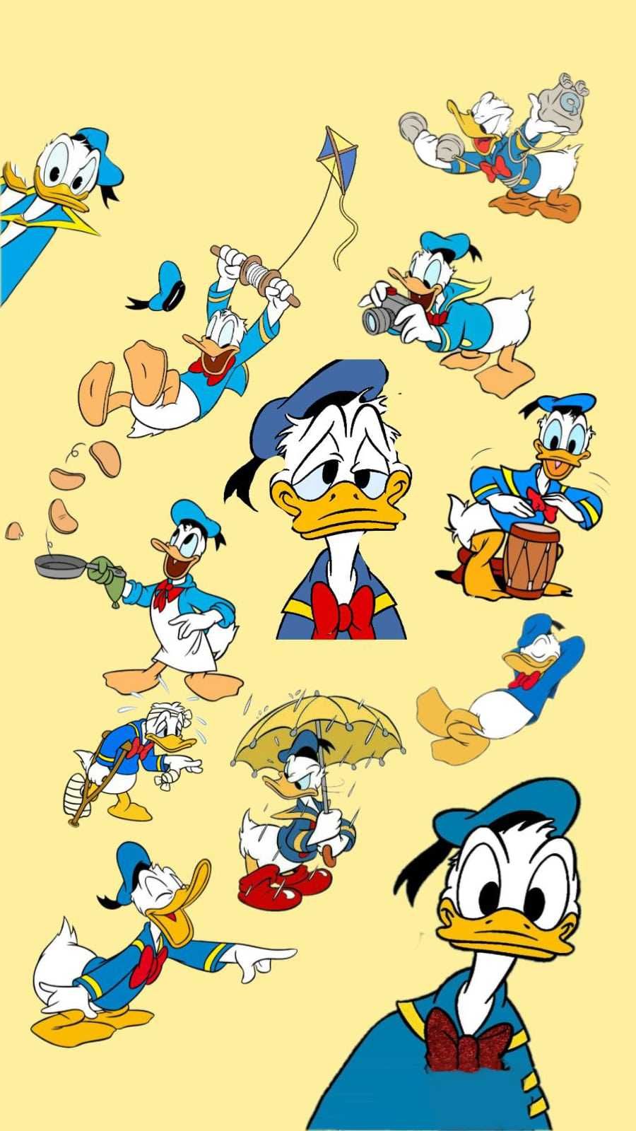 Donald Duck Wallpaper Discover more Cartoon, Disney, Donald Duck, Walt Disney wallpaper. /donal. Duck wallpaper, Disney wallpaper, Disney art