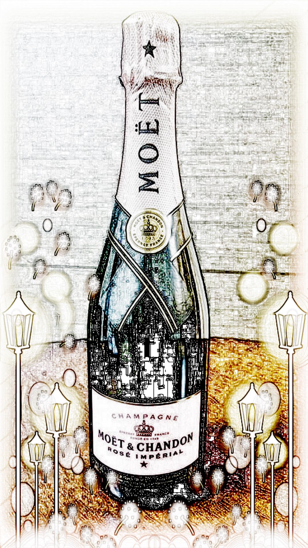 Moet et Chandon sketch. wallpaper.sc iPhone7Plus