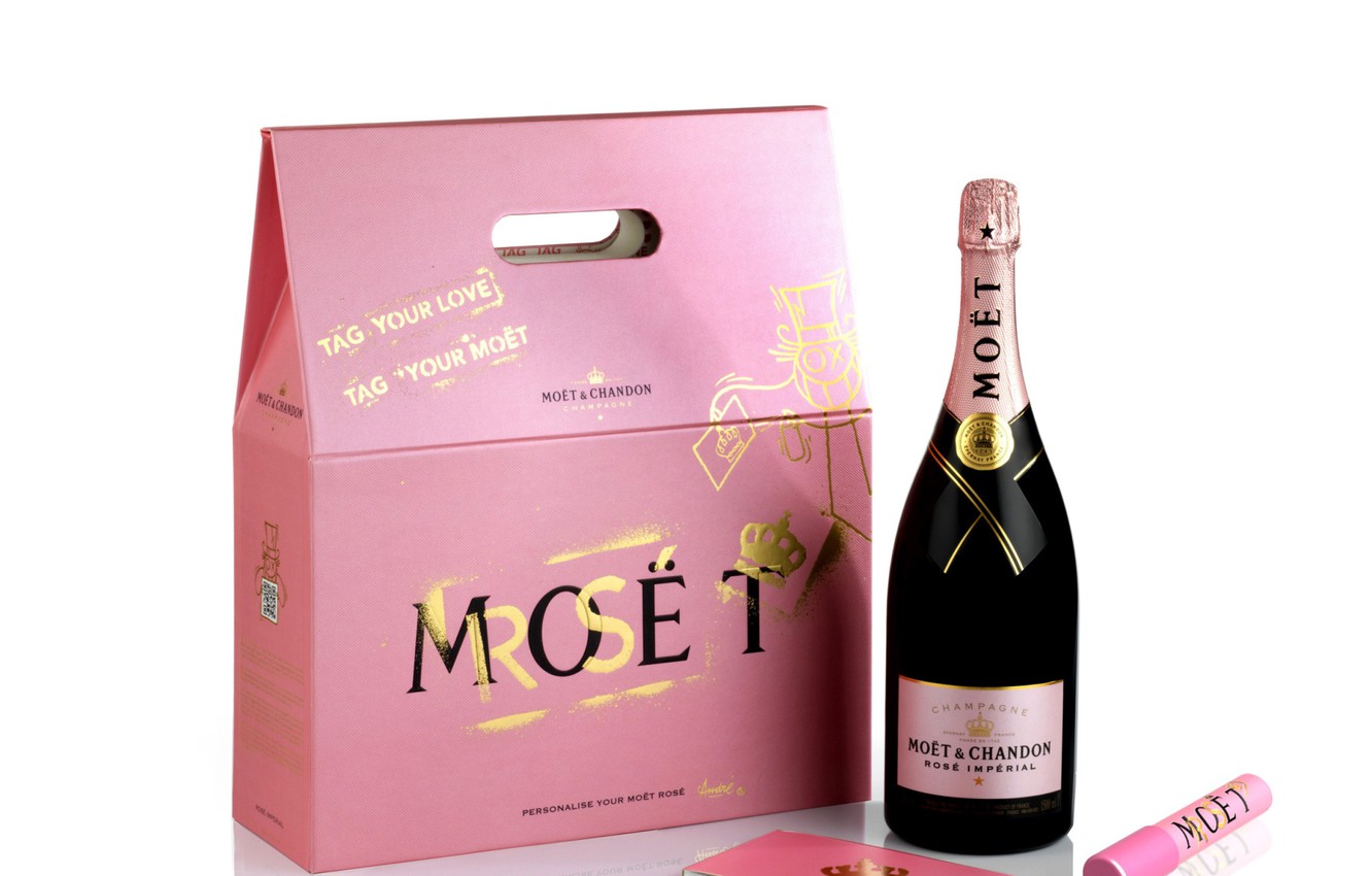 Wallpaper box, bottle, champagne, packaging, Moet & Chandon image for desktop, section стиль