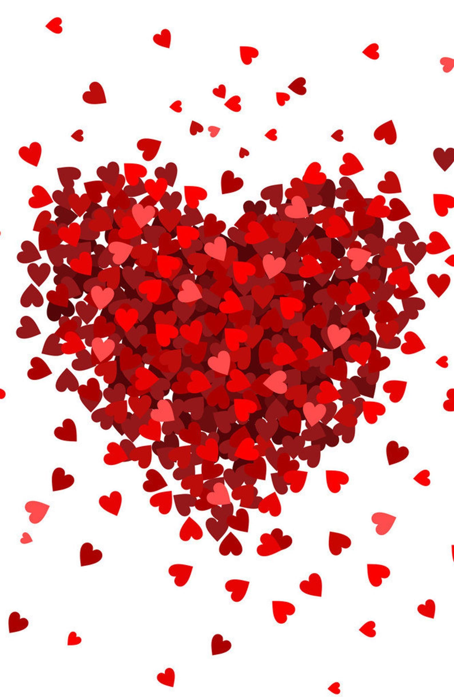 Romantic Love Heart Designs HD Cover Wallpaper