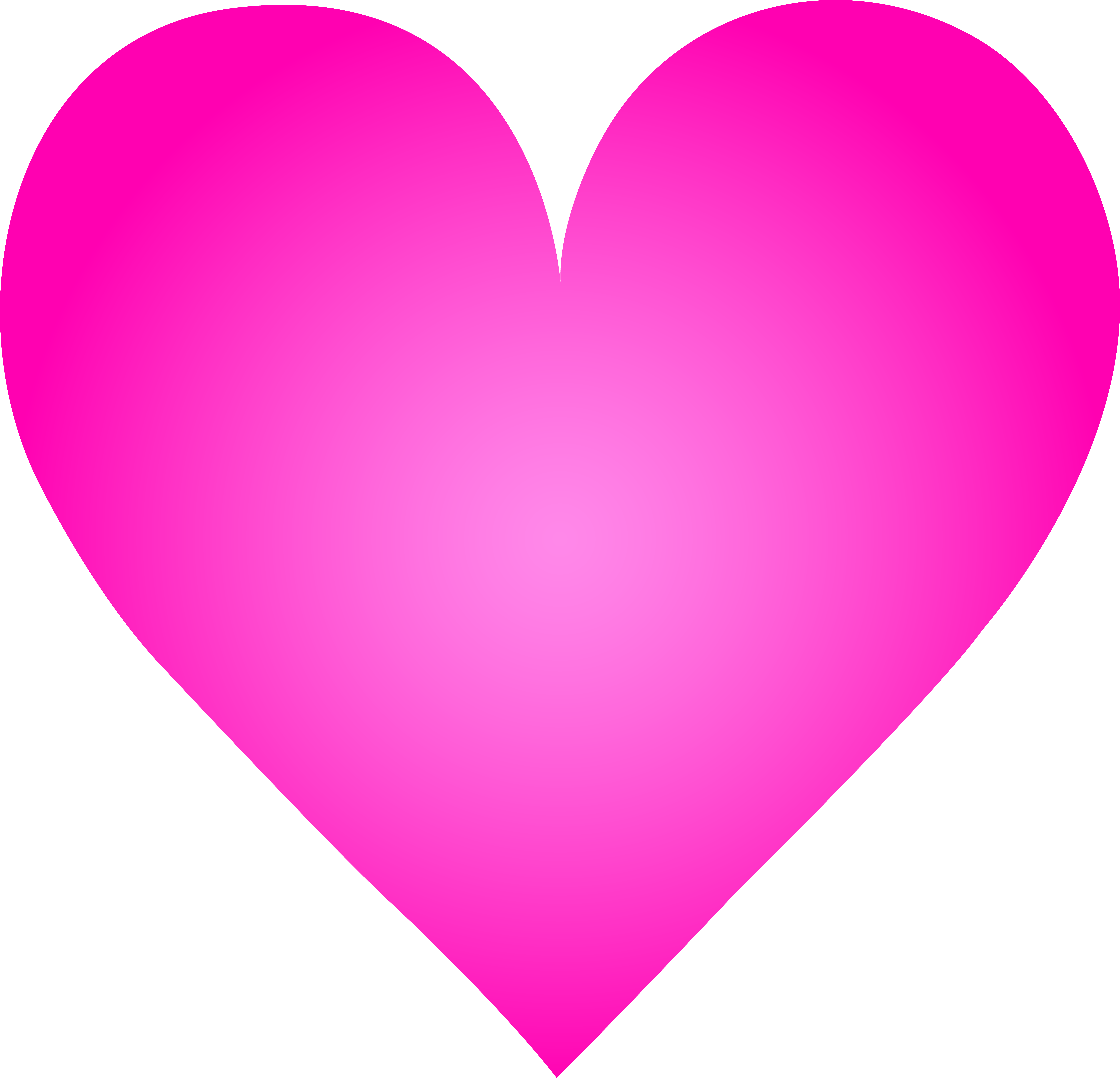 Big Pink Heart cartoon drawing free image download