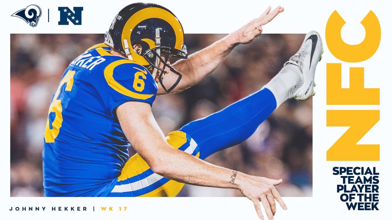 Johnny Hekker named NFC Special Teams Player of the Week for Week 17