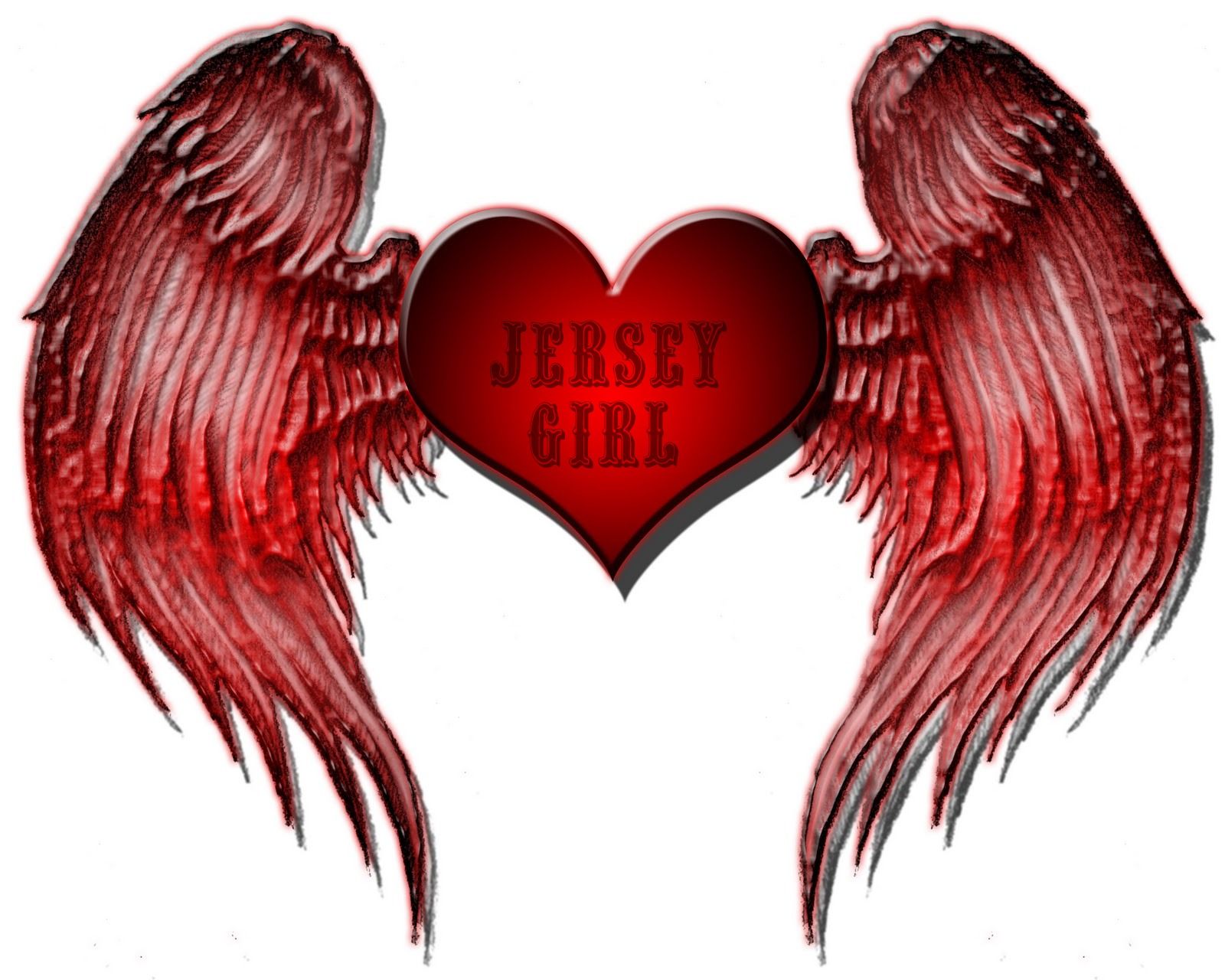 Jersey Girls. Heart with wings, Heart with wings tattoo, Heart wallpaper