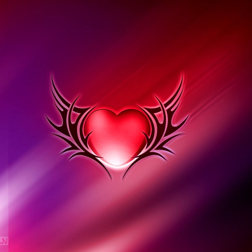 Wings Of Love iPad Wallpaper Free Download