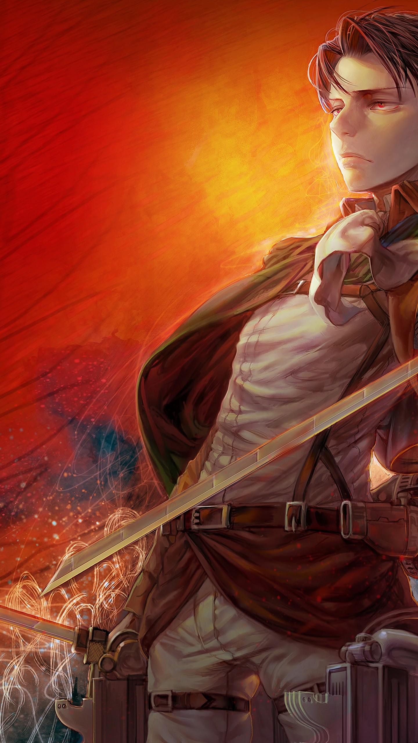 Levi Attack on Titan 4K Wallpaper