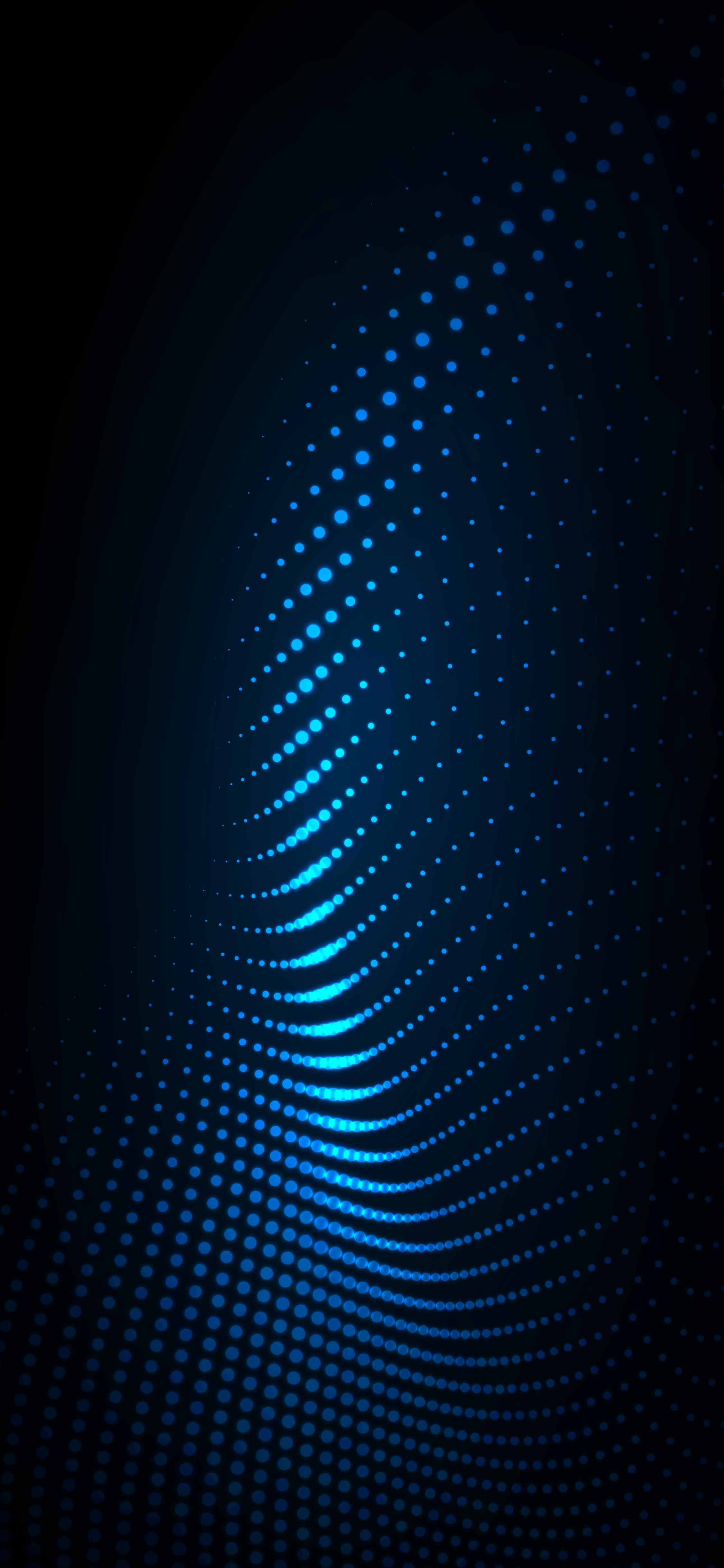 Blue OLED Phone Wallpaper For Tech