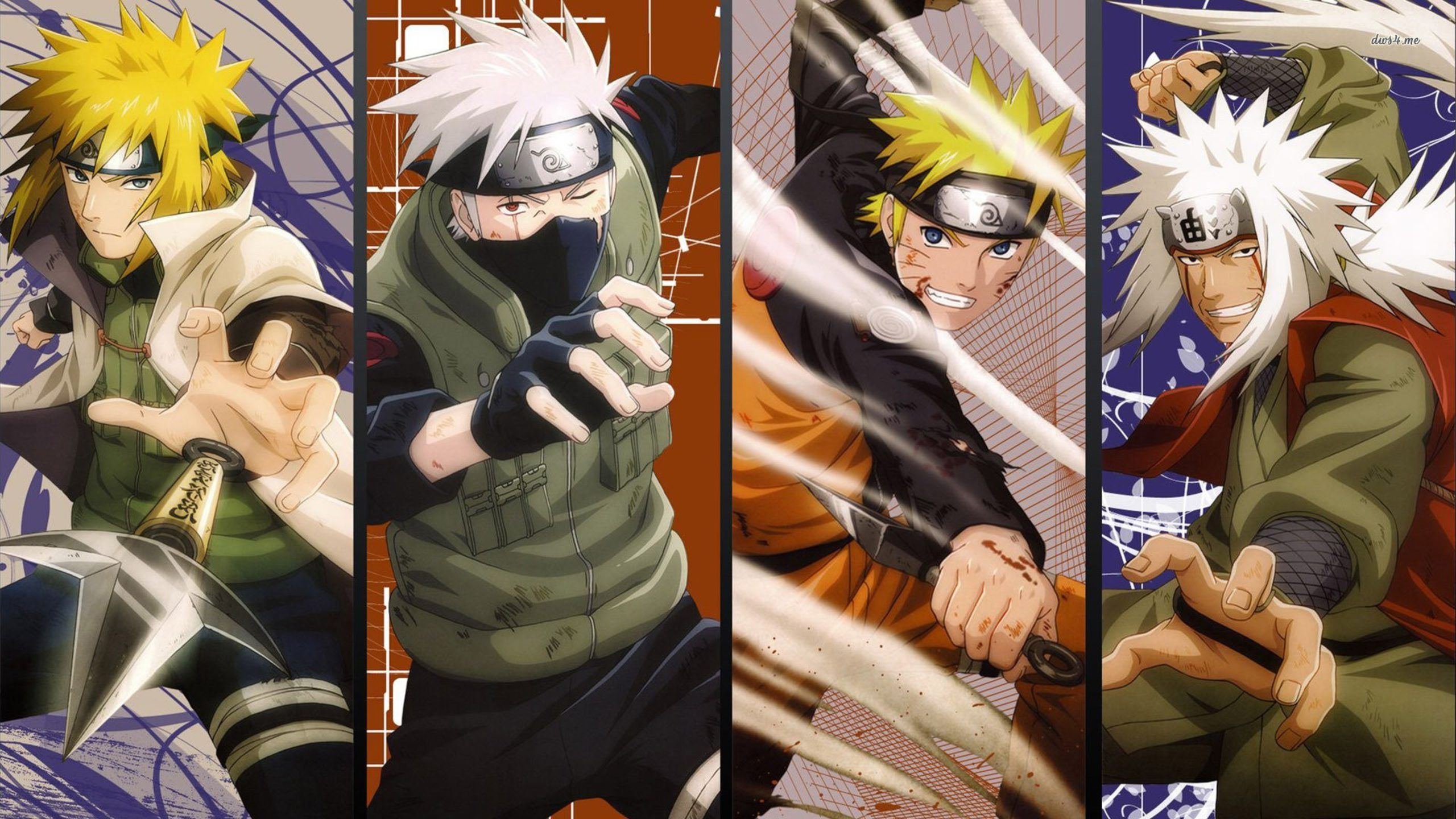 Naruto Uzumaki, Kakashi Hatake, Minato Namikaze and Jiraya. Naruto wallpaper, Naruto and sasuke wallpaper, Naruto
