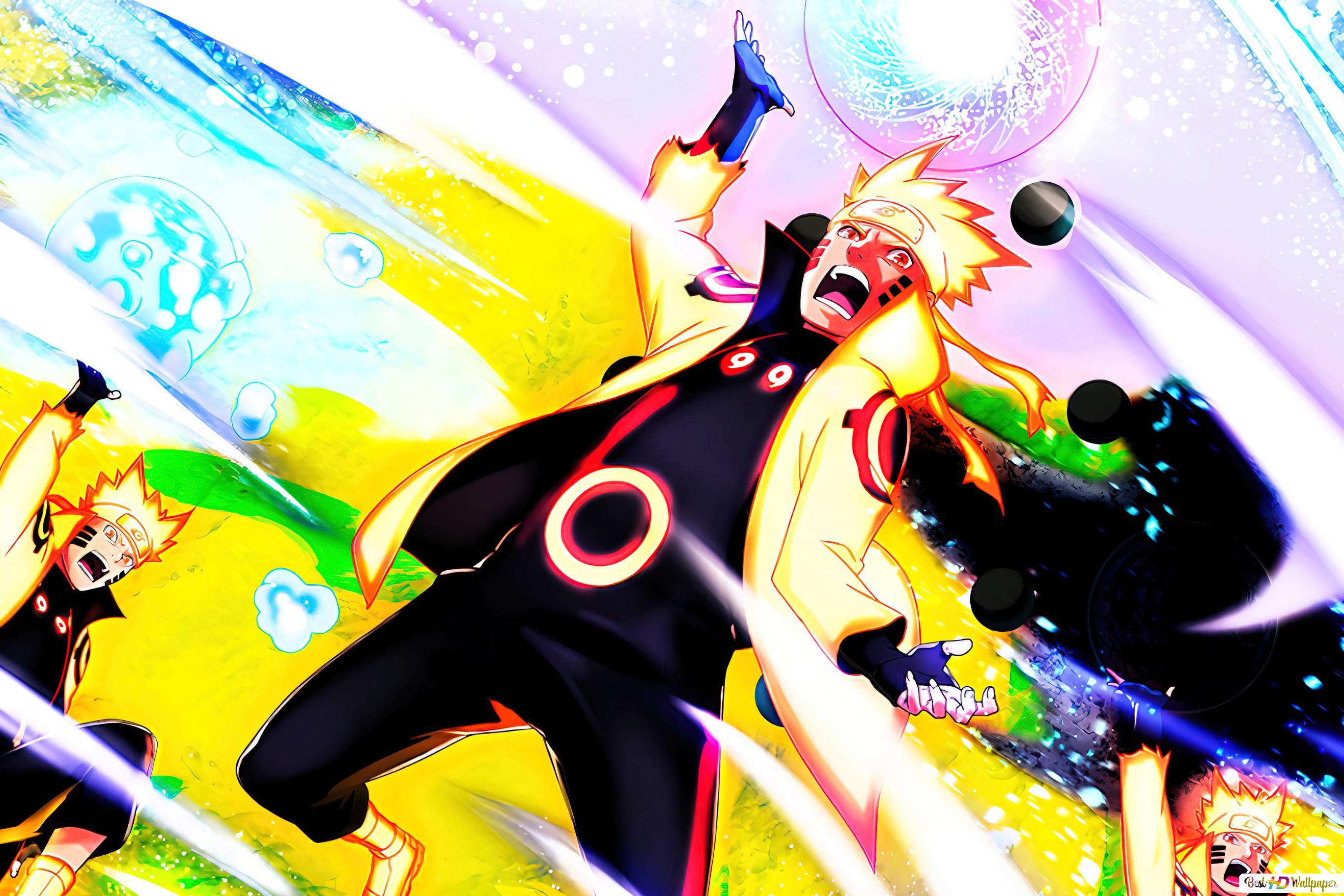 Naruto Shippuden. Naruto Uzumaki Rasengan Kage Bunshin Six Paths Sage Mode HD wallpaper download