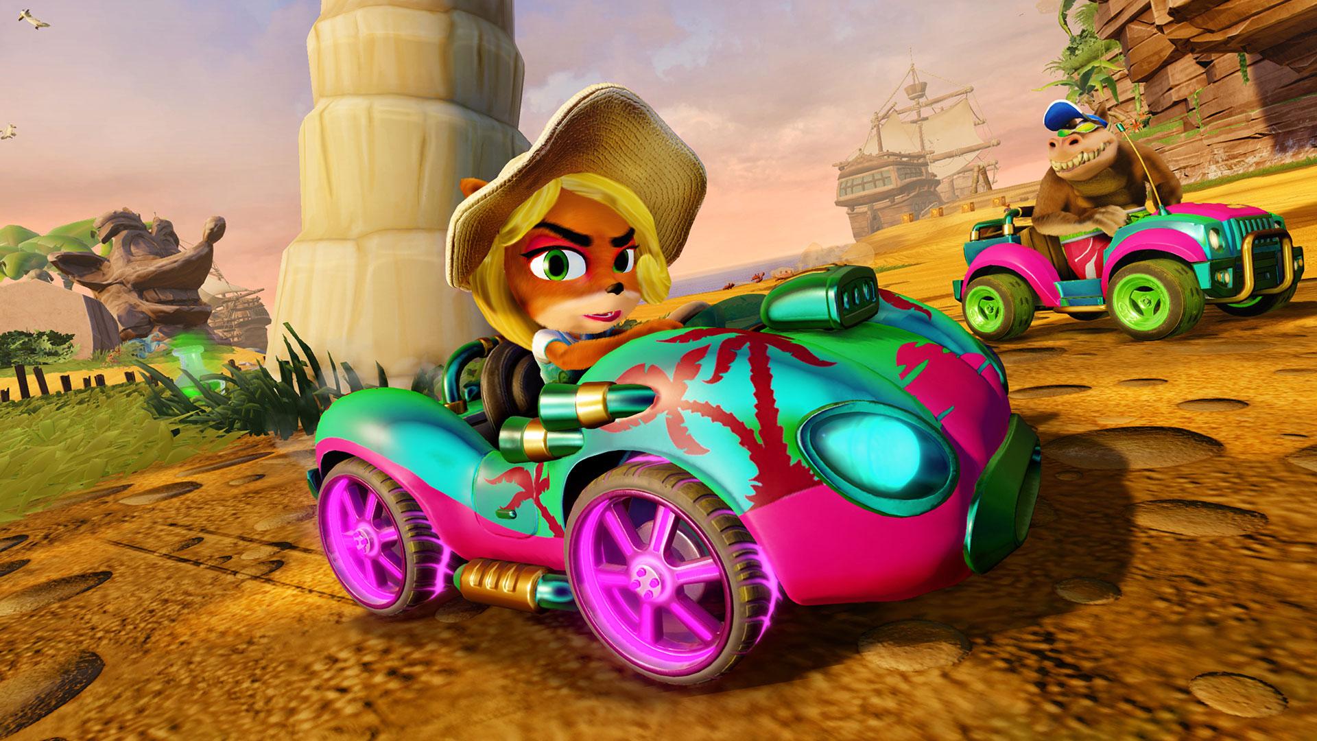 Coco Bandicoot. CTR Nitro Fueled Characters (Racers). Crash Team Racing
