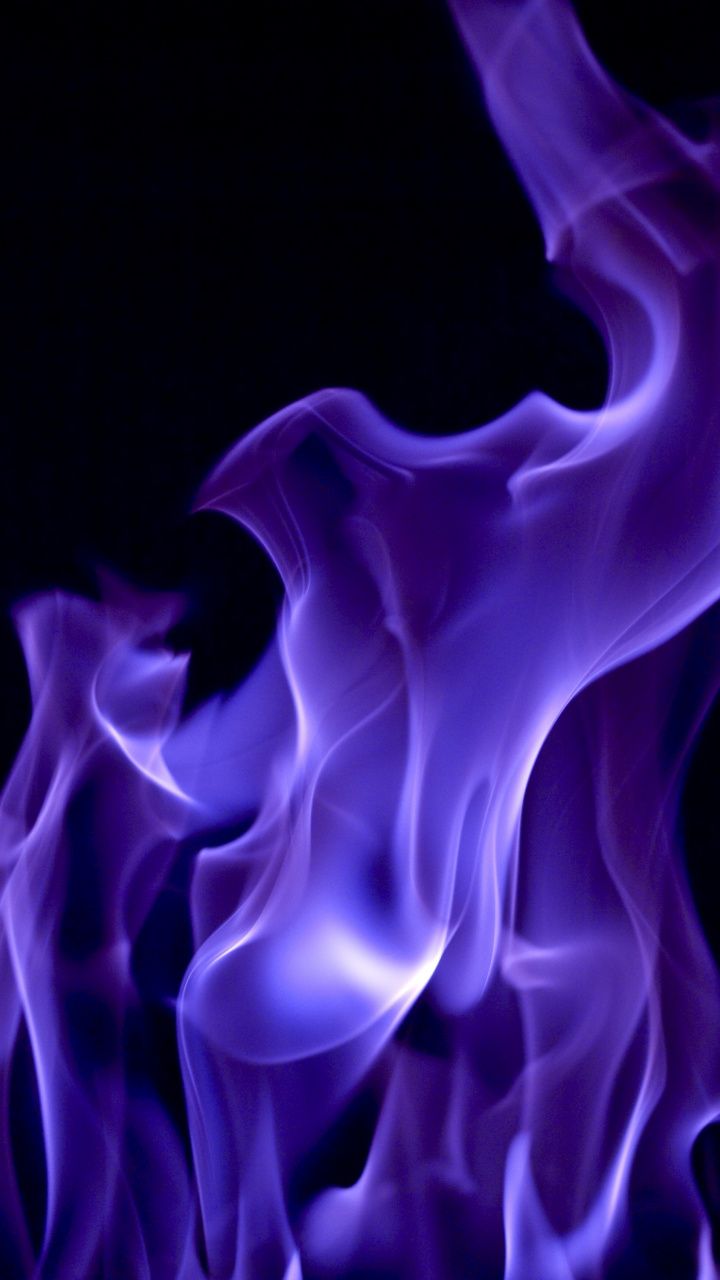 Blue flame, fire, close up, abstract, 720x1280 wallpaper. Dark purple wallpaper, Purple aesthetic, Purple wallpaper iphone