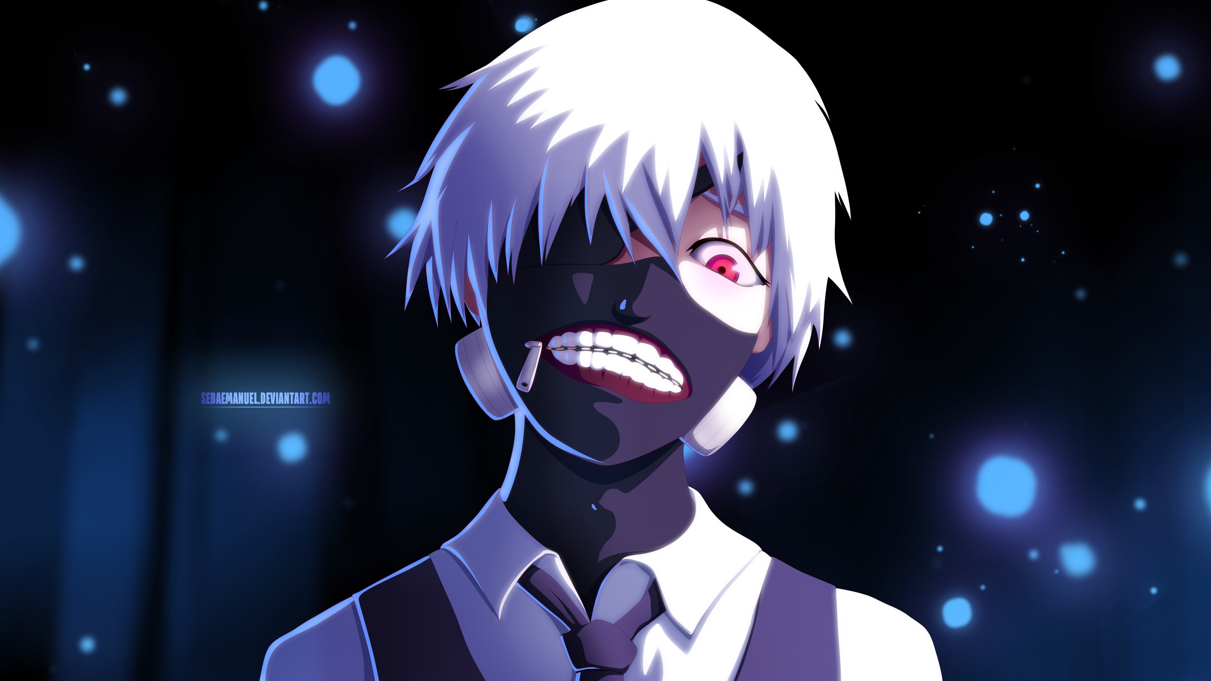 Wallpaper from anime Tokyo Ghoul 2560x1440. Tags: Free, Download, Lock screen