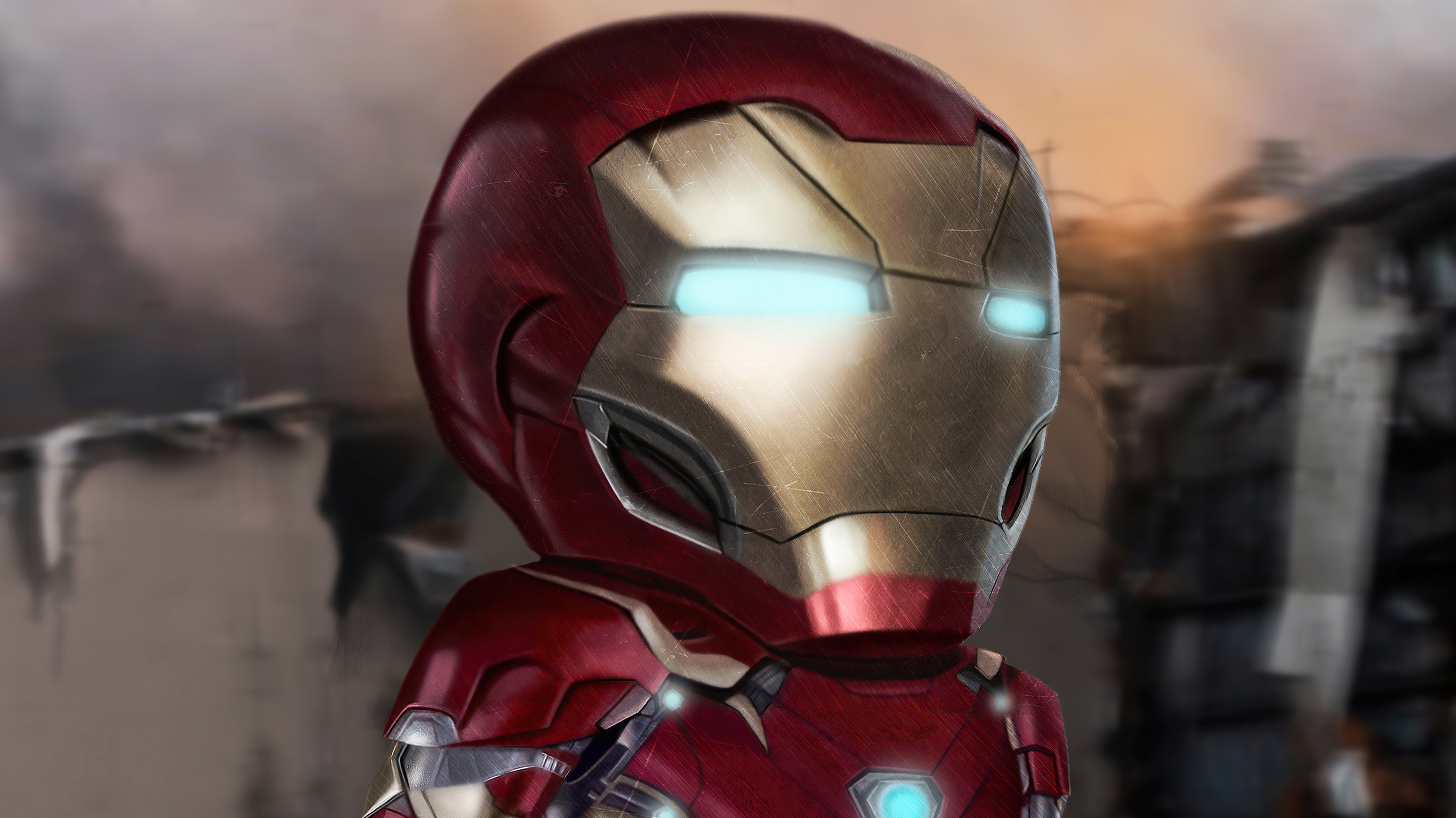 Iron Man 4k Ultra HD Wallpaper, Chibi, Marvel Comics HD Wallpaper