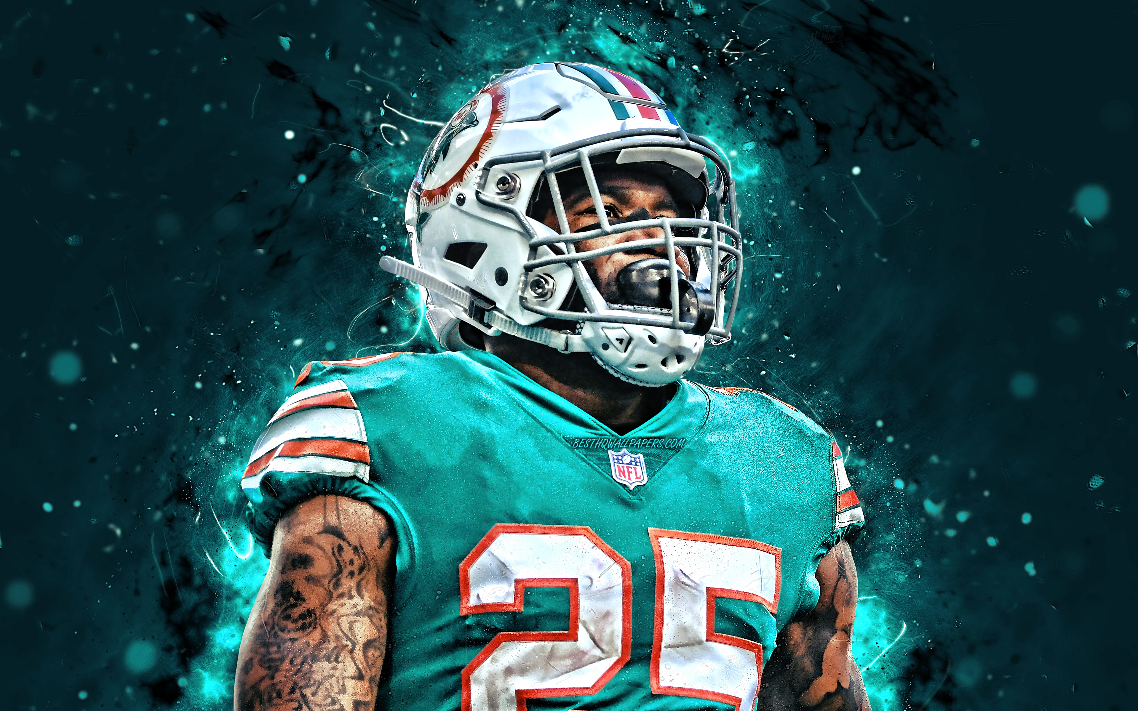 Download Miami Dolphins Football Helmet Wallpaper