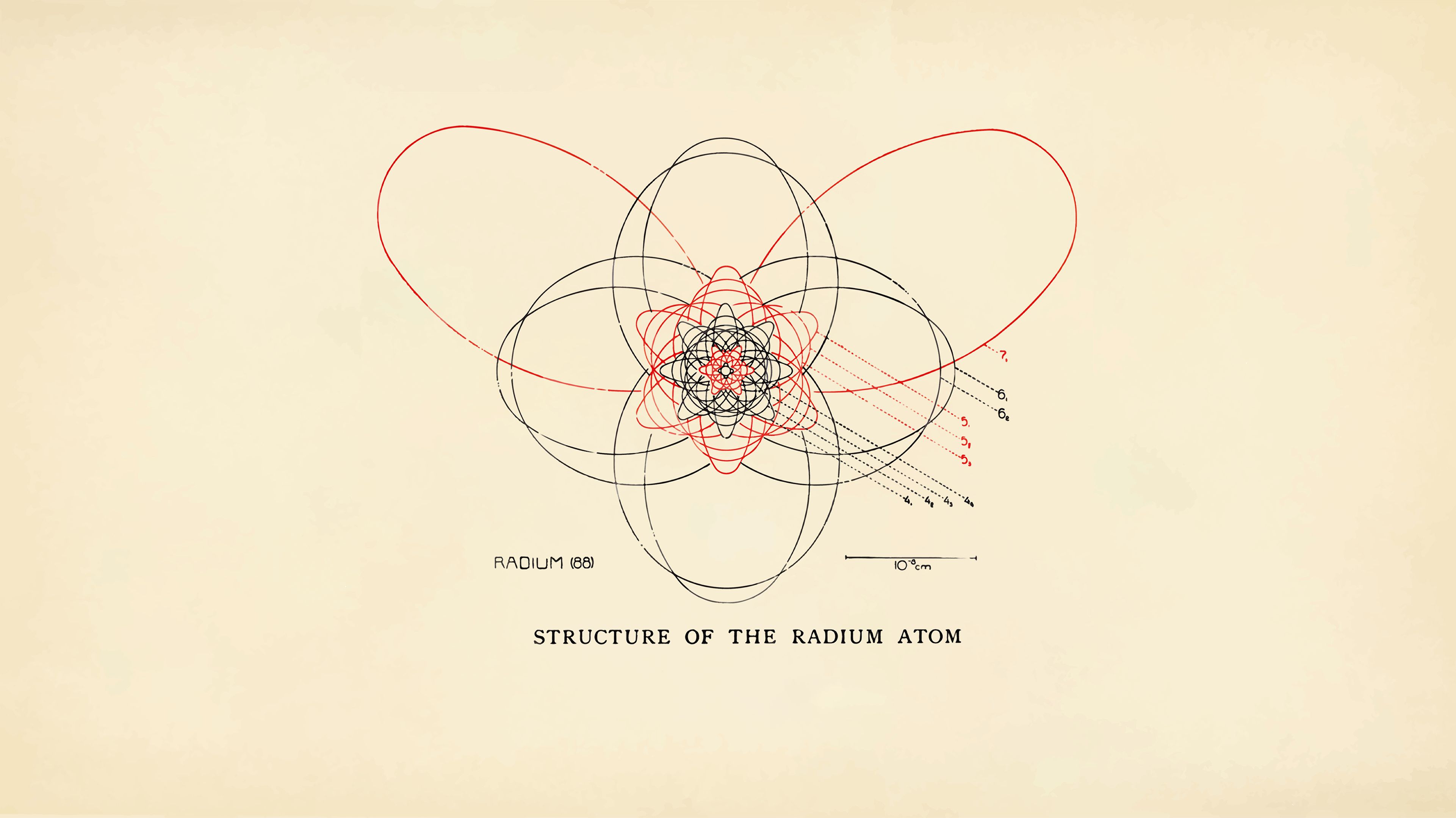 Niels Bohr's Idea of the Atom [3840 x 2160]. Simple background, Wallpaper, R wallpaper