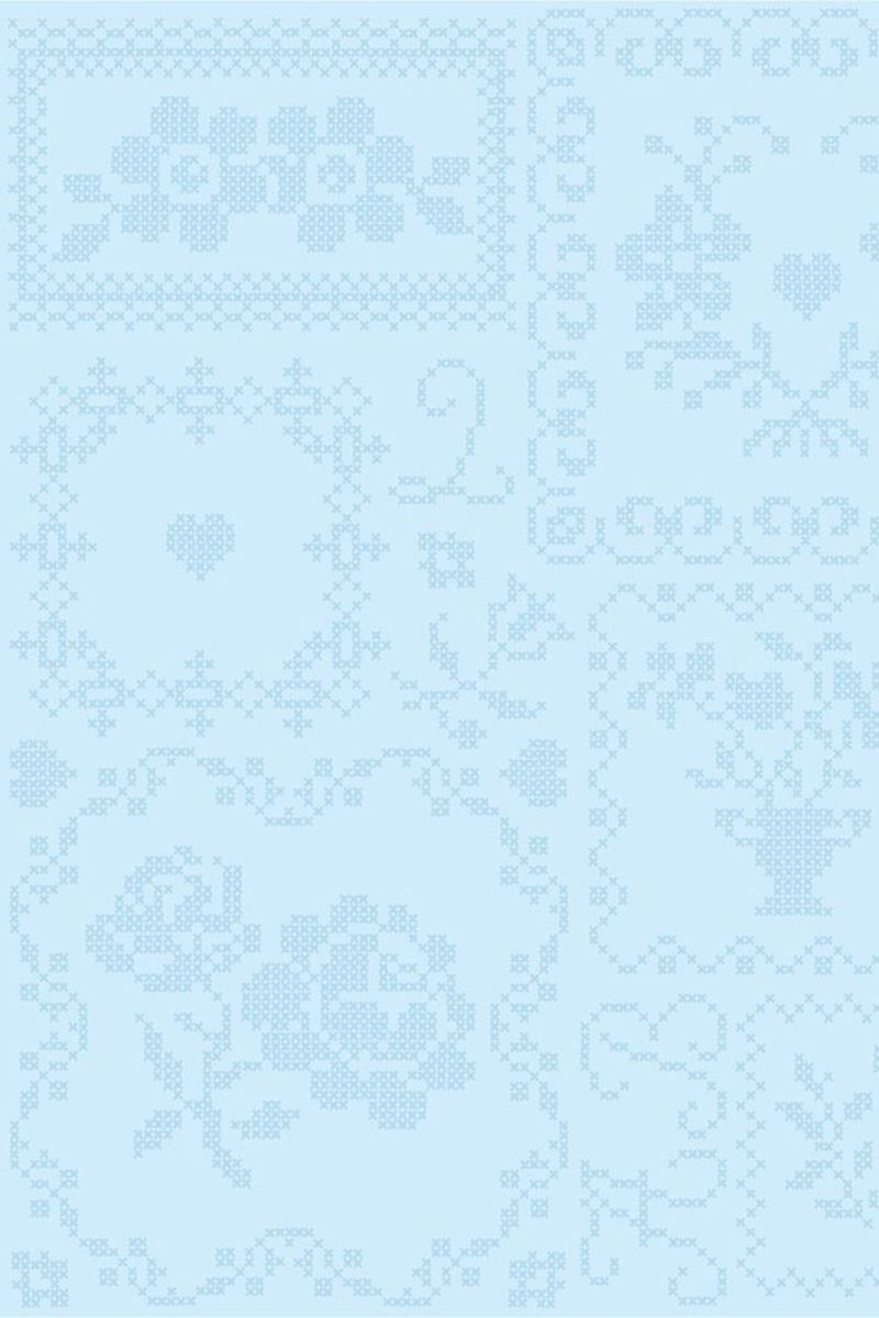 Pip Studio Cross Stitch Wallpaper White Blue. Pip Studio the Official website