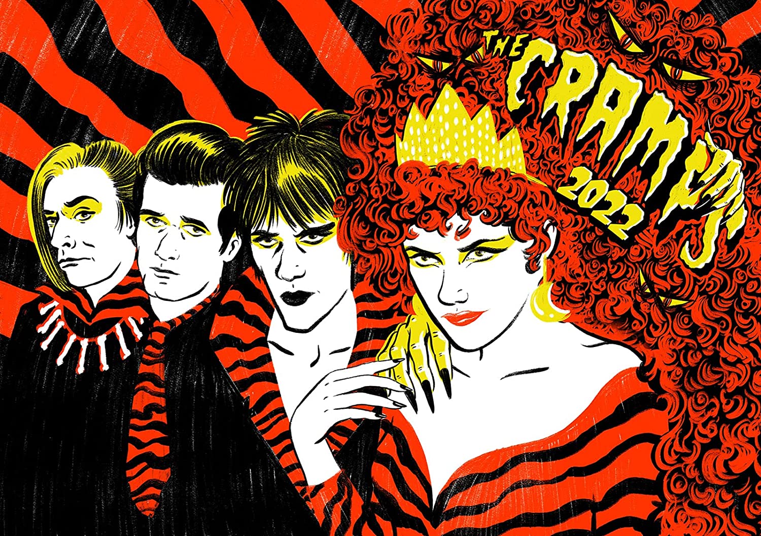 Amazon.com, Wall Calendar 2022 [12 pages 8x11] THE CRAMPS Vintage Poster Magazine Cover Photo Punk, Office Products
