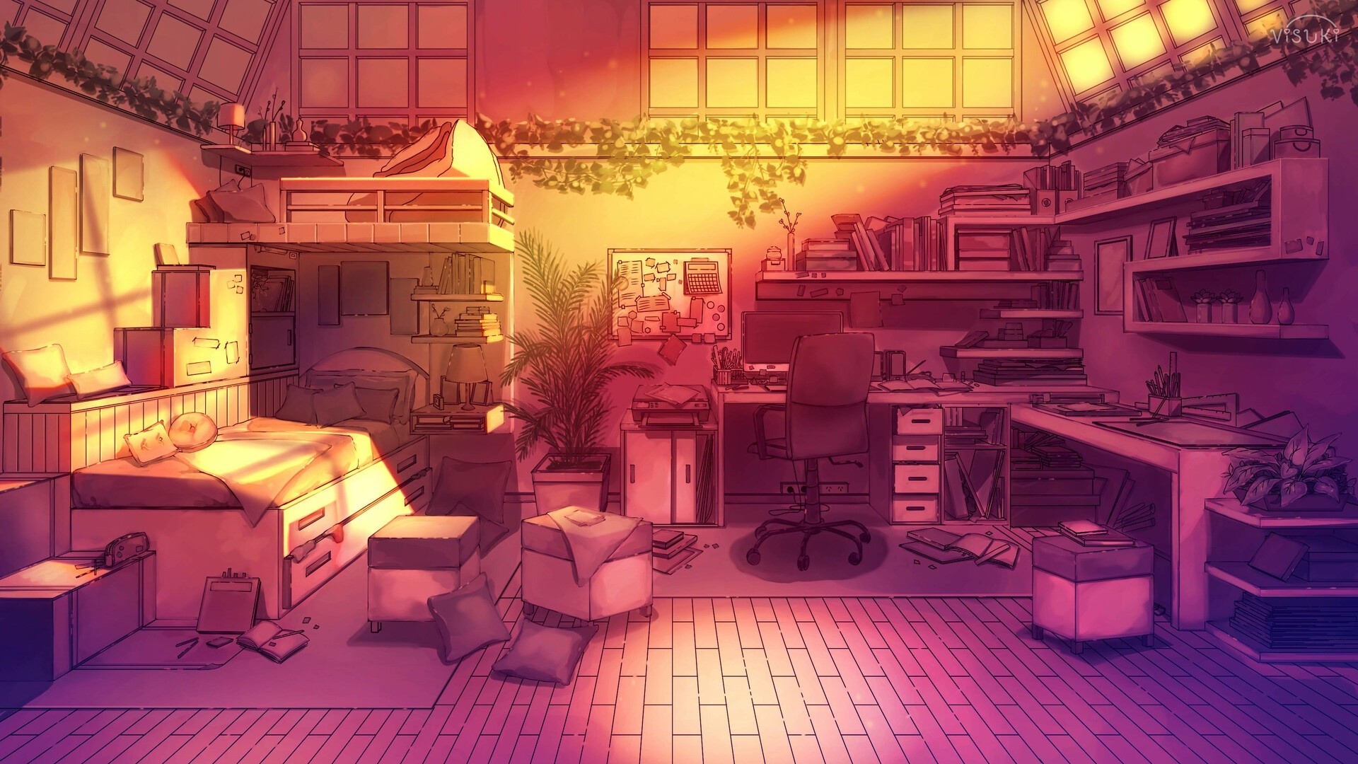 Anime Room PC Wallpapers - Wallpaper Cave