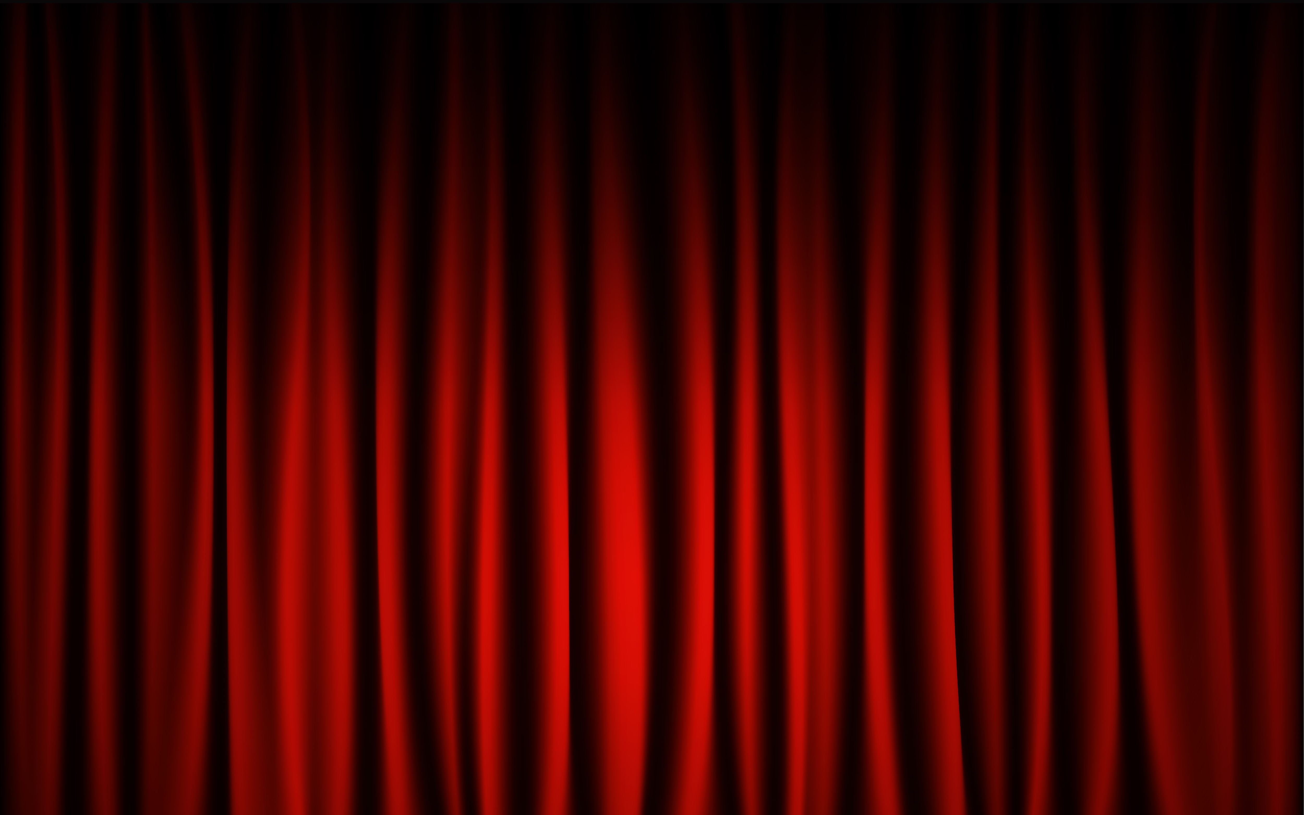 Red curtain stage concert show