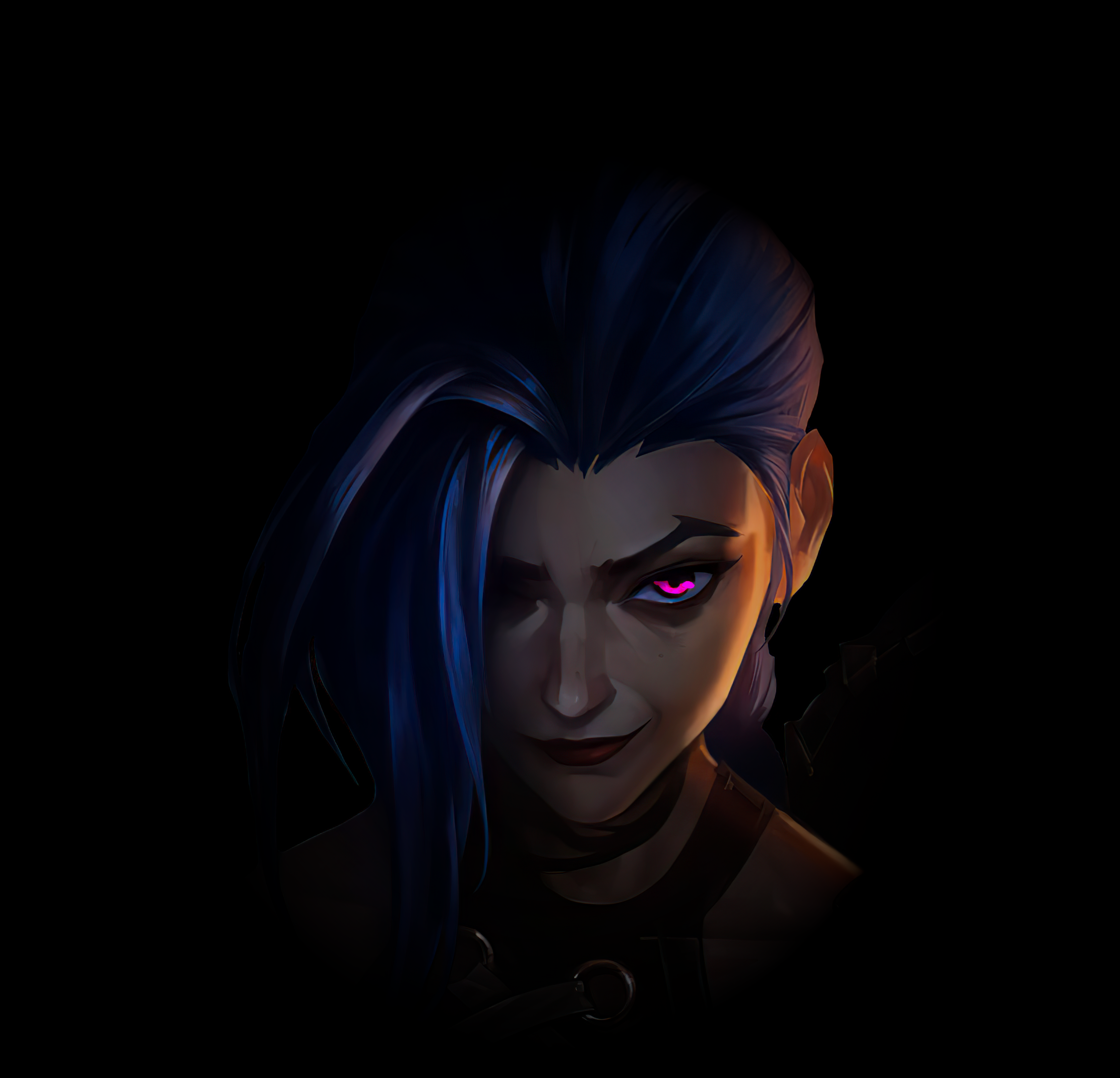 Jinx OLED Wallpaper AOD No Spoilers