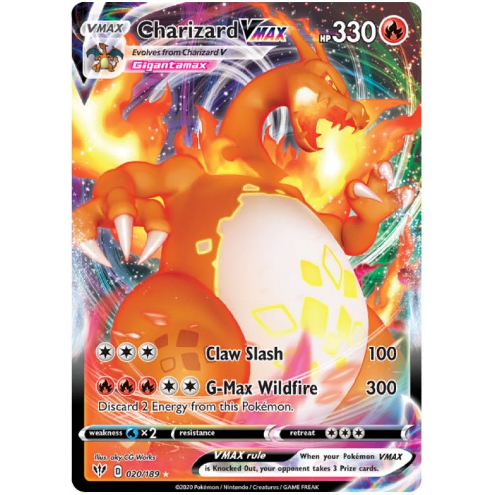 Charizard VMAX 020 189 Ultra Rare Pokemon Card (Darkness Ablaze). Pokemon Cards Charizard, Pokemon Charizard, Pokemon Trading Card