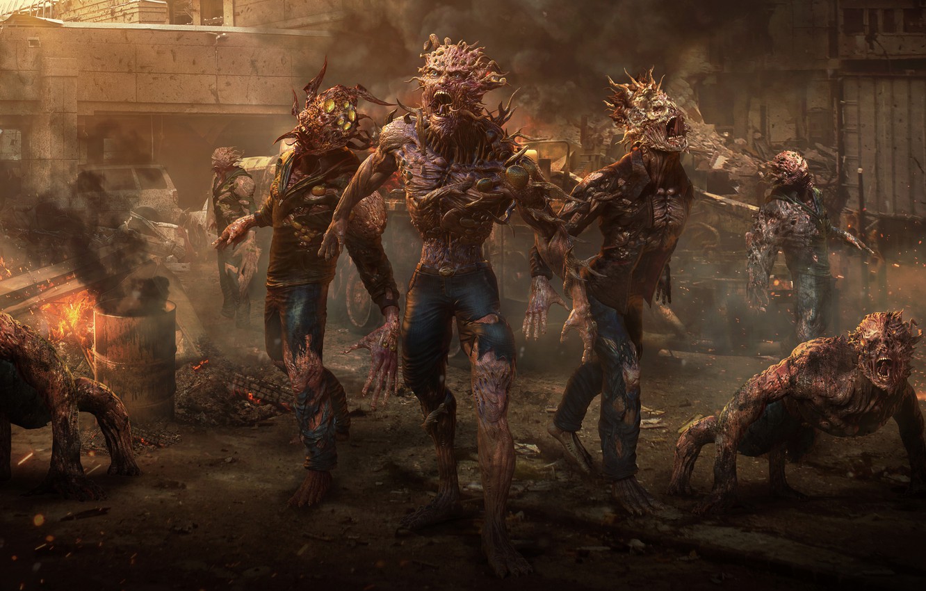 Wallpaper hell, demons, Zahid Raza Khan, creatures, Zombie attack image for desktop, section рендеринг