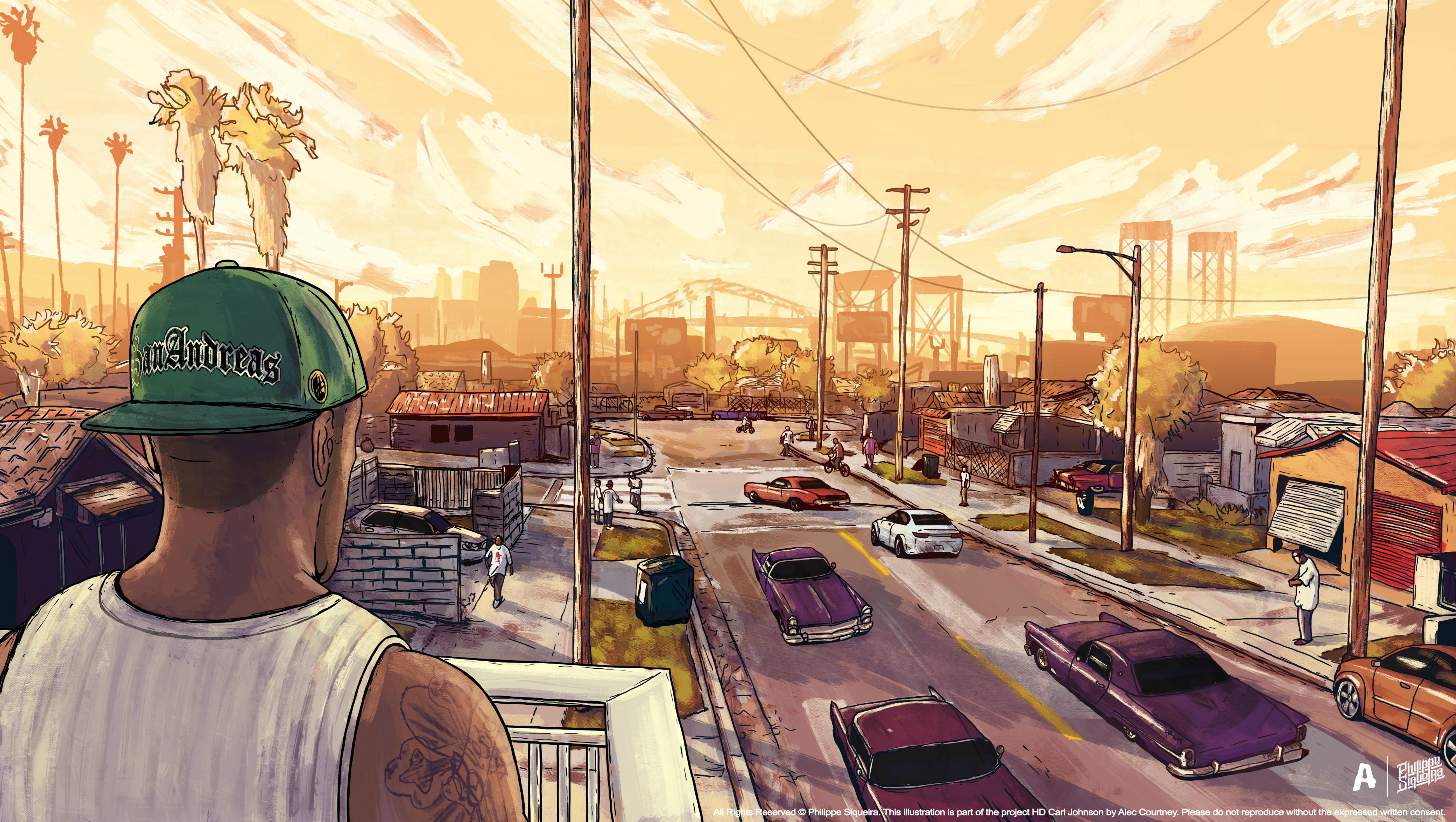 Gta San Andreas Artwork, HD Games, 4k Wallpaper, Image, Background, Photo and Picture