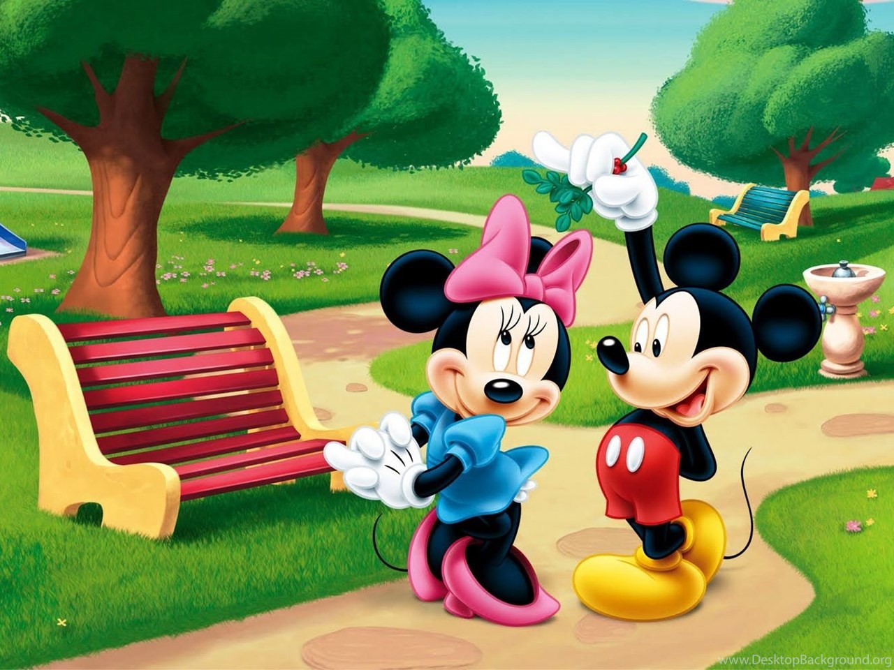 Mickey Mouse Cartoons Wallpaper Fullscreen Desktop Background