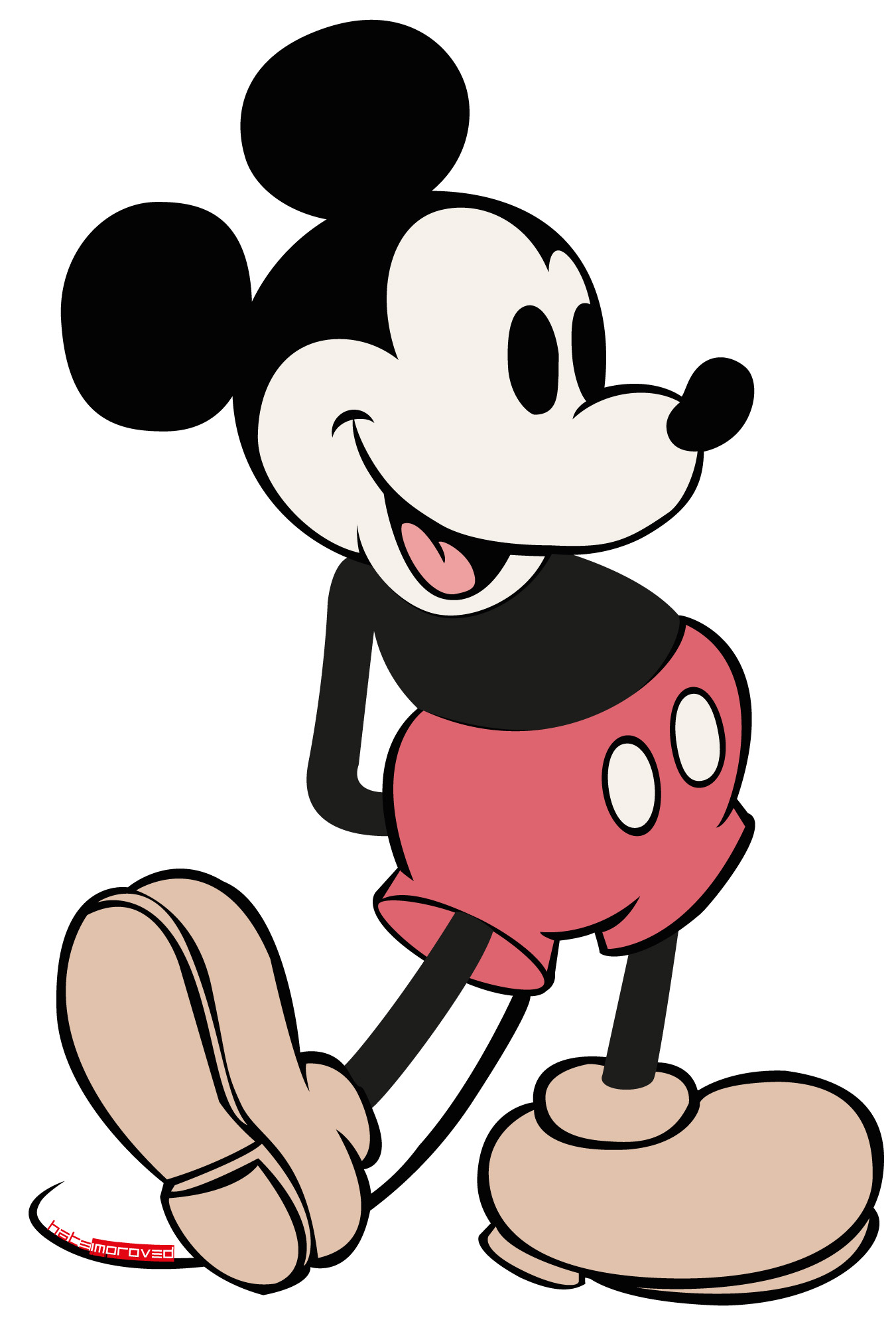 Vector Mickey Mouse Cartoon Widescreen Wallpaper for Galaxy S6