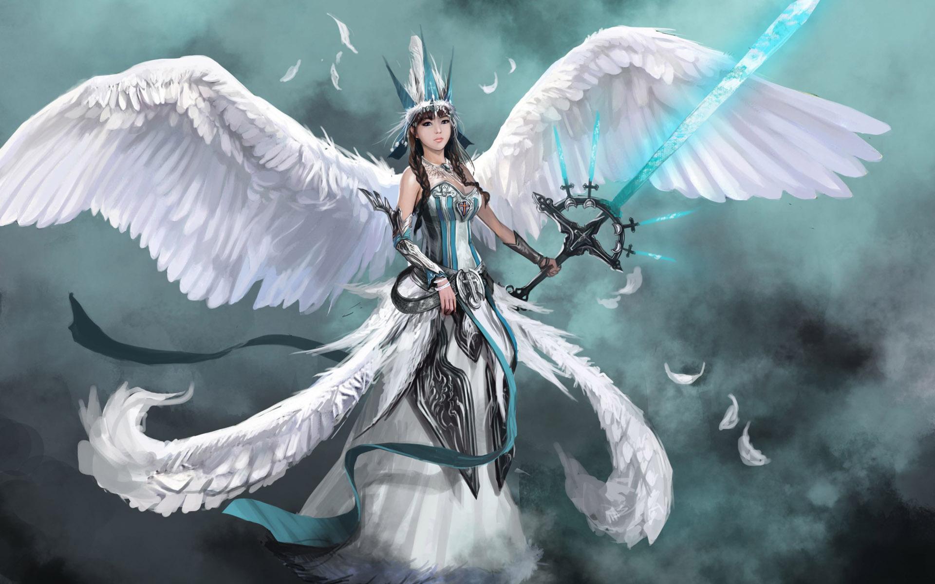 Angel Warrior Girl Wallpaper for Android