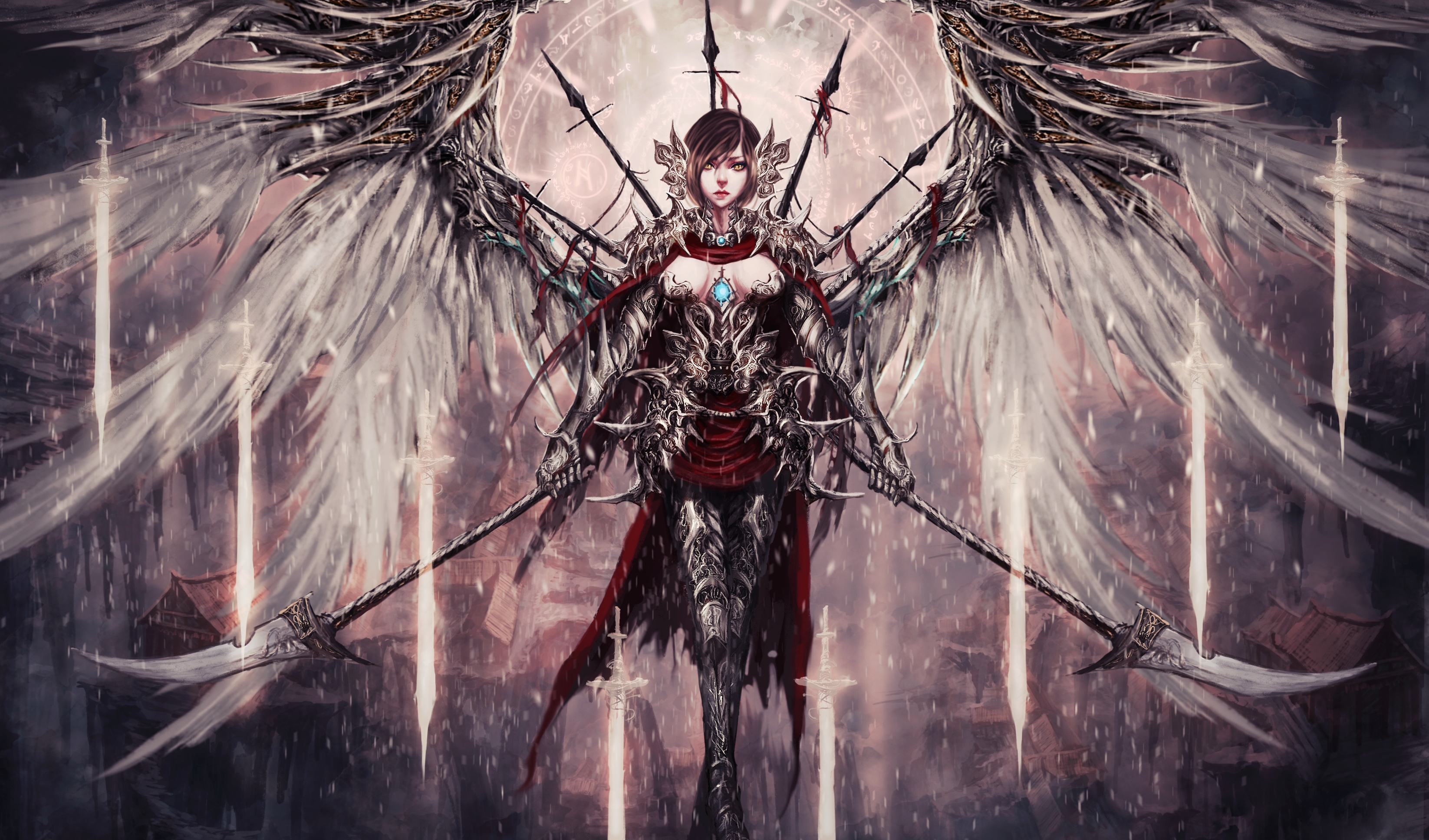 Angel Warrior Anime Girl