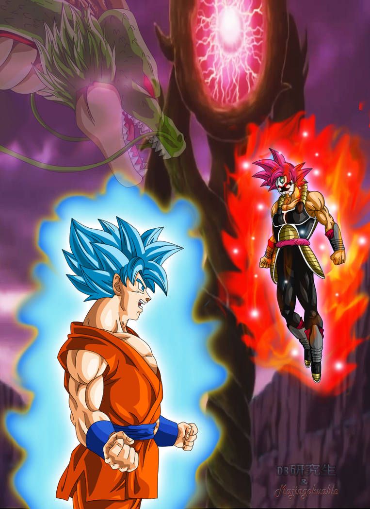 Goku SSGSS vs Xeno Bardock SSG by Majingokuable. Anime dragon ball super, Anime dragon ball, Dragon ball artwork