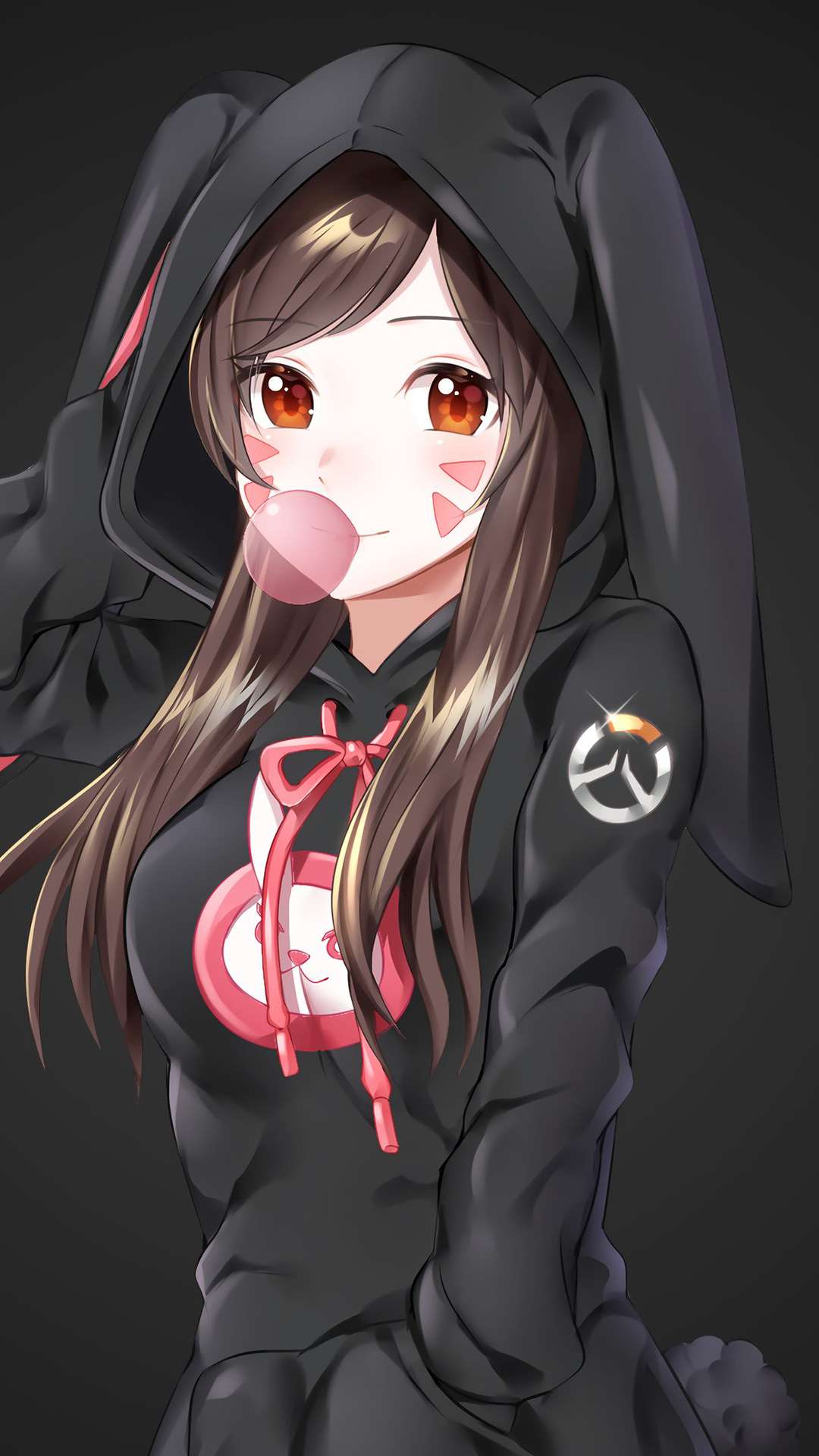 Hoodie Anime Girl Wallpaper for iPhone and Android