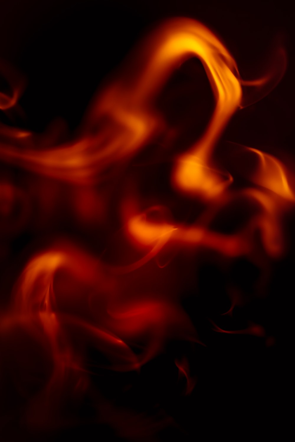 red and yellow fire digital wallpaper photo