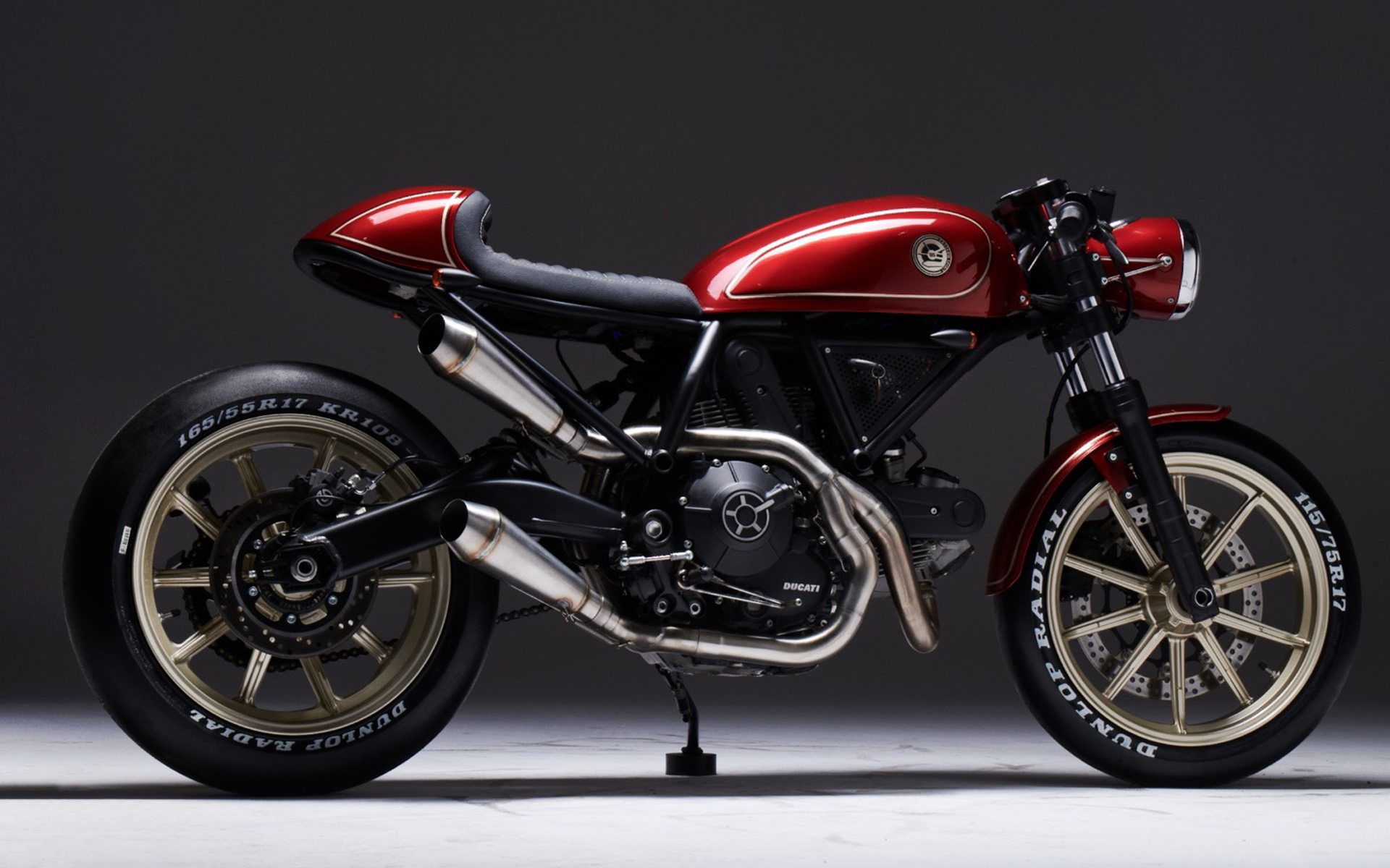 Custom Ducati Scrambler Cafe Racer Wallpaper & Background Download