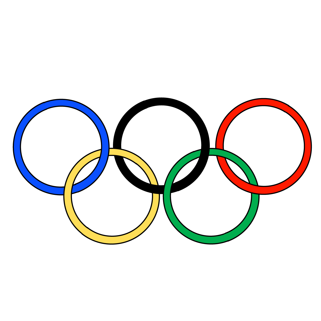 Olympic Rings Image drawing free image download