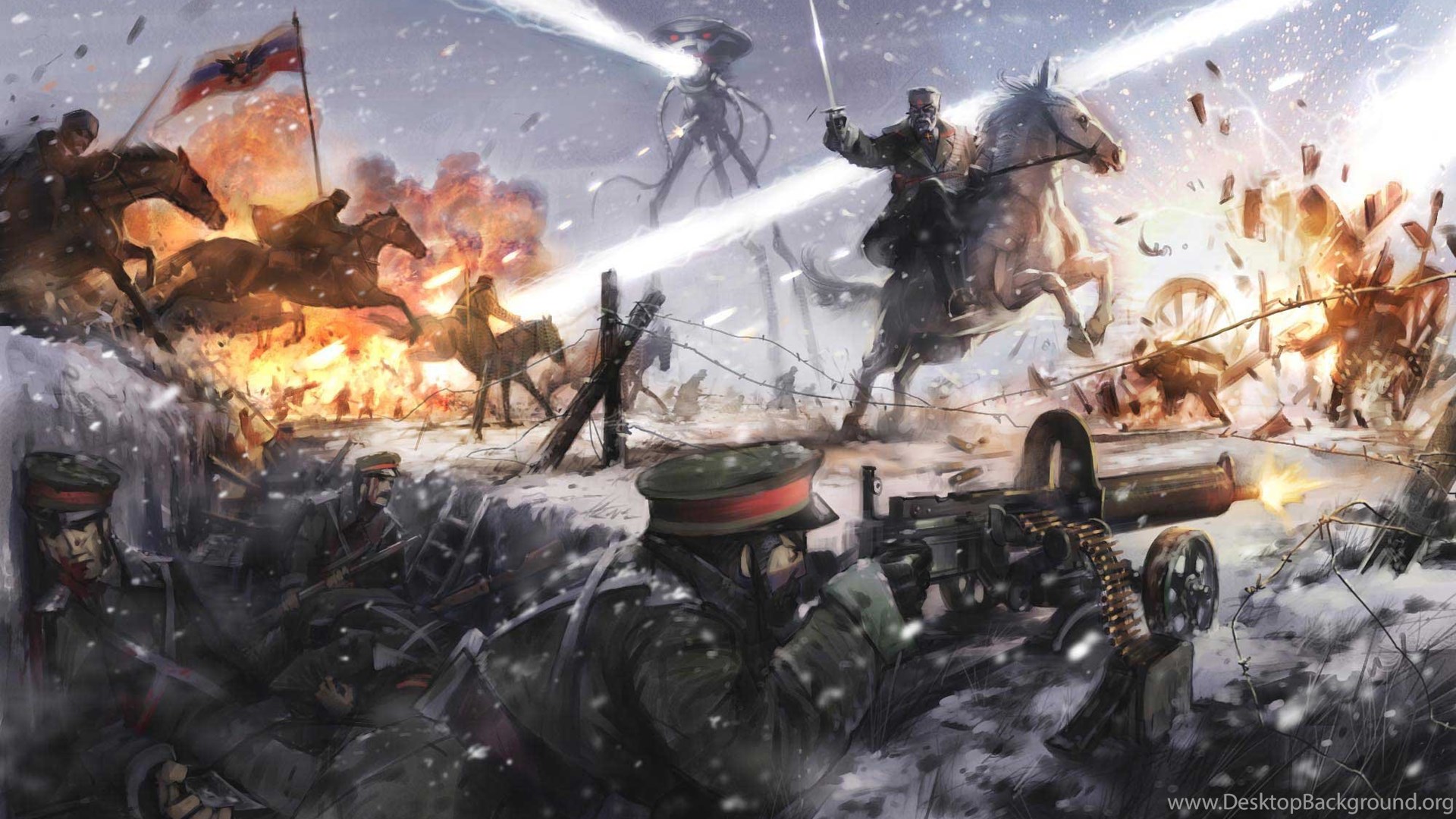 WAR OF THE WORLDS Adventure Thriller Sci fi Wallpaper Desktop Background