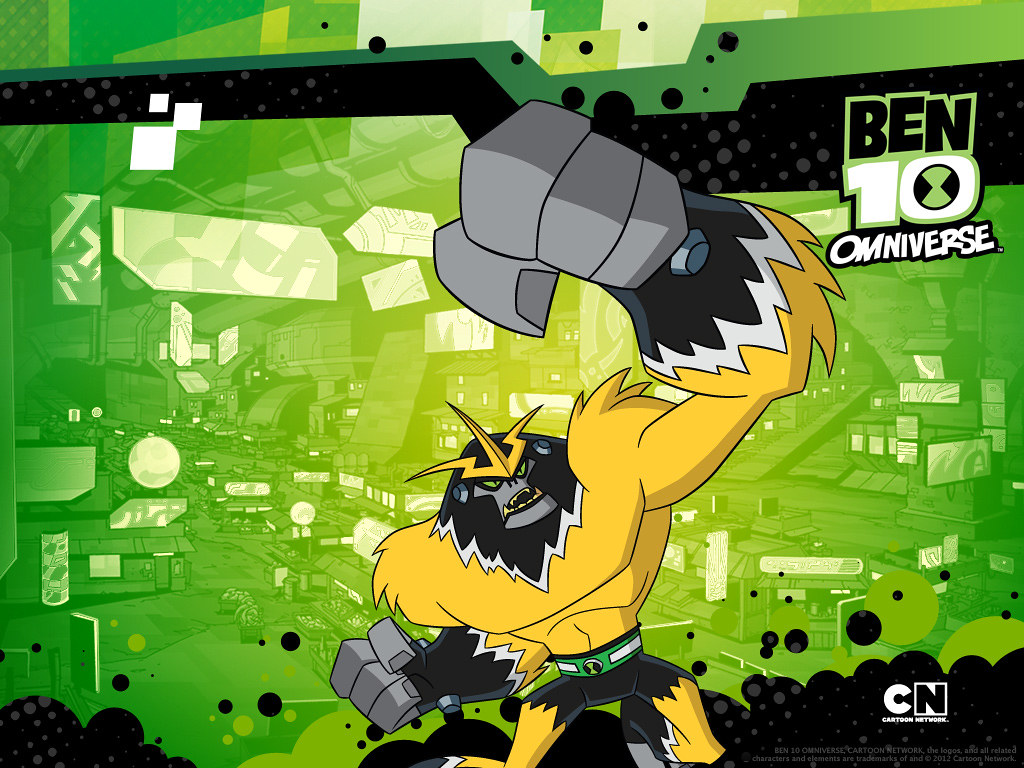 Shocksquatch Wallpaper 1024x768. Ben 10 Omniverse Arabic